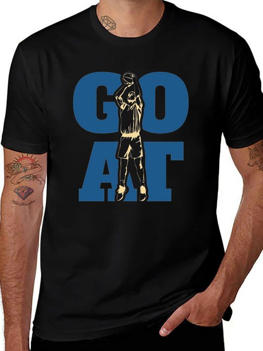 GOAT Basketball Graphic T-Shirt - Black