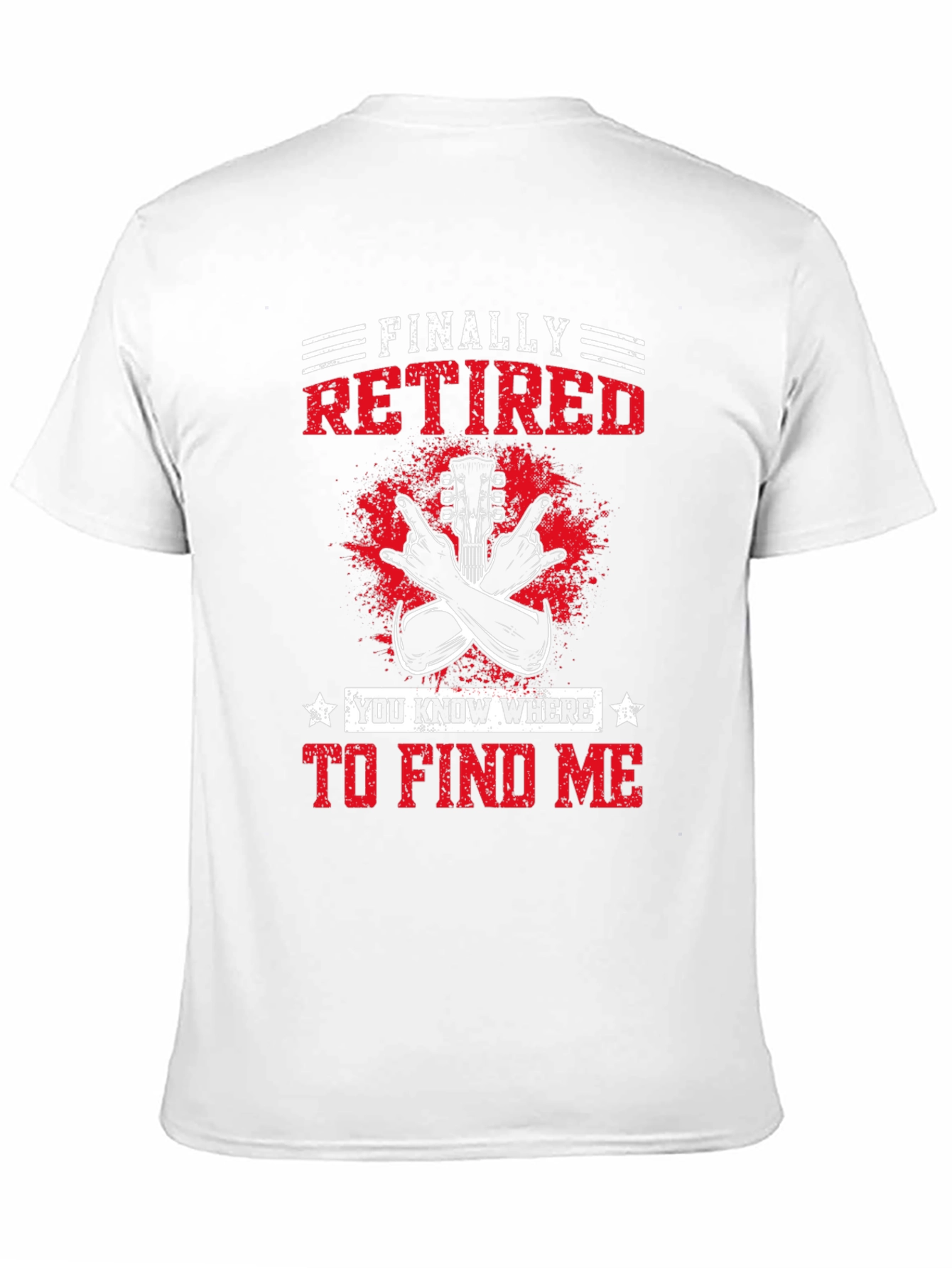 Finally Retired Guitar T-Shirt - Music Lover