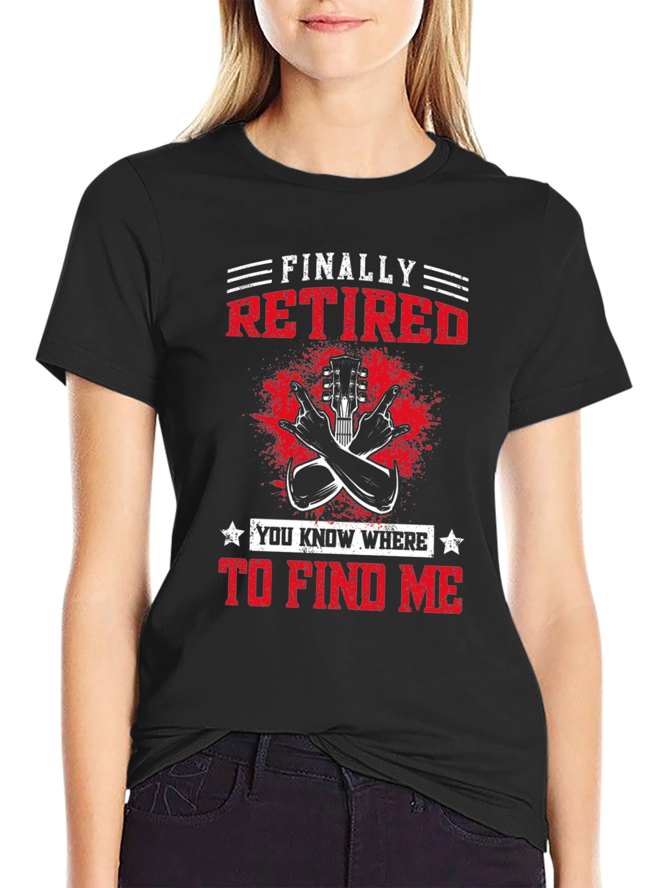 Finally Retired Guitar T-Shirt - Music Lover