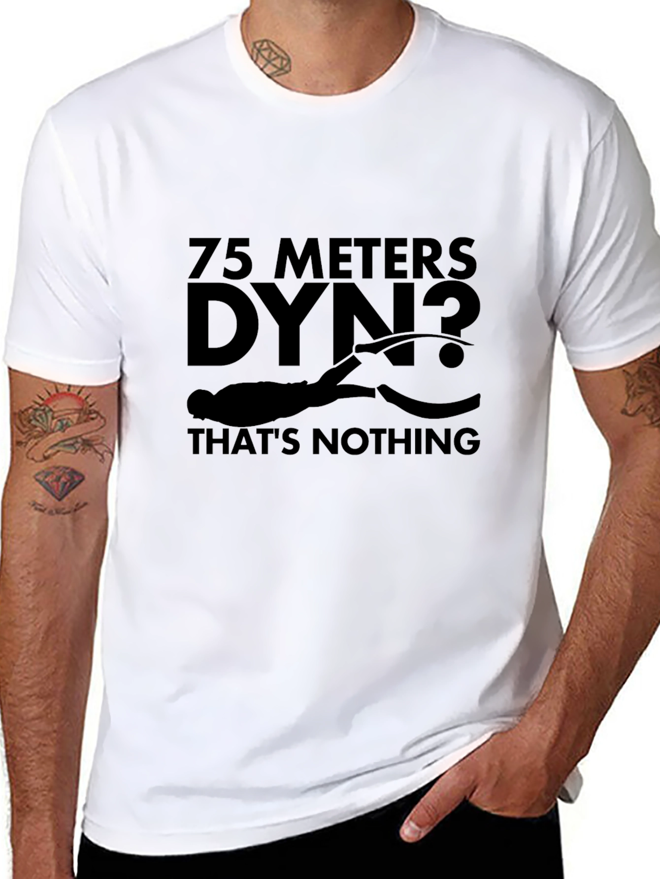 75 Meters Dyn? Thats Nothing Black T-Shirt