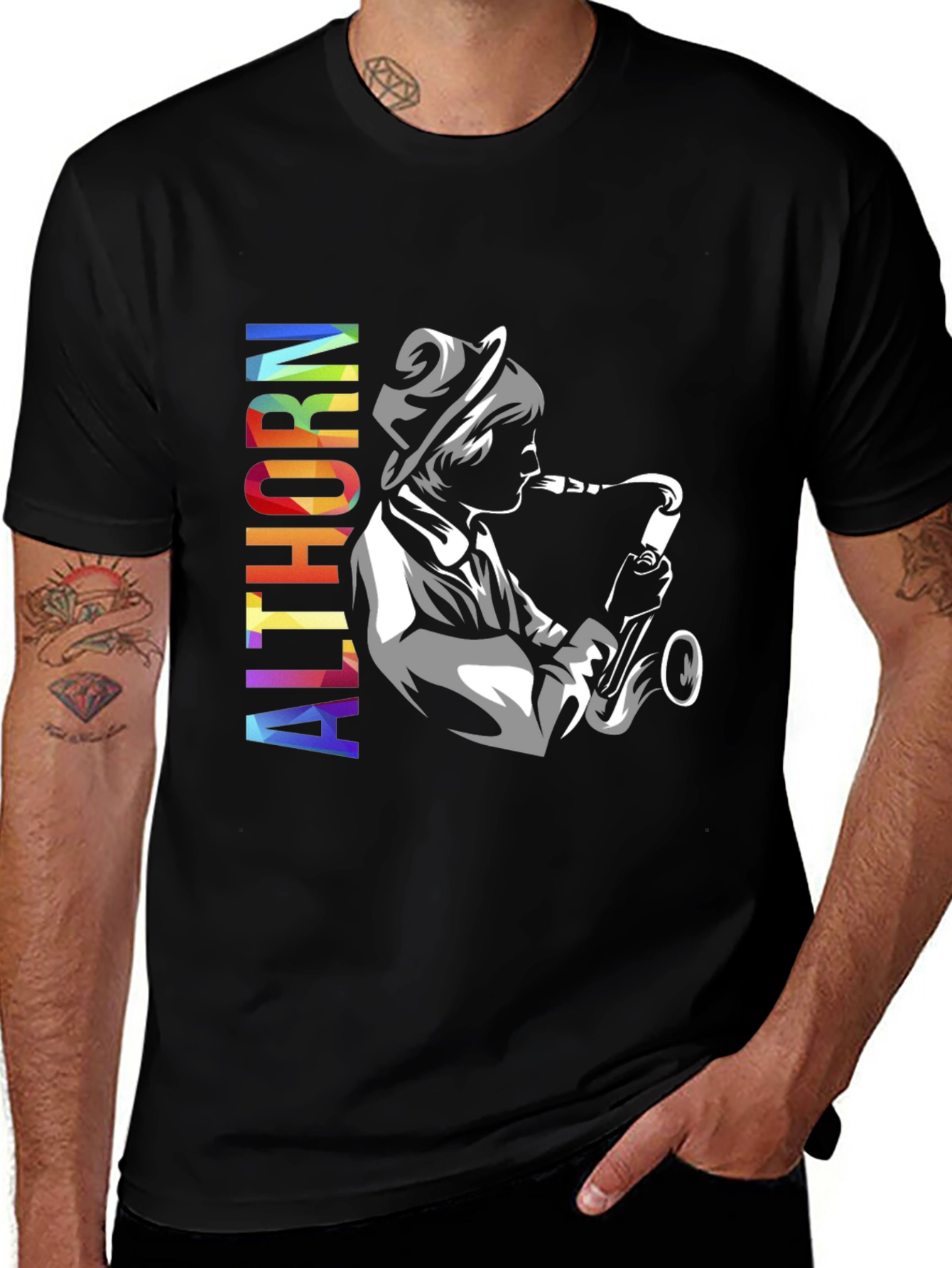 Althorn Saxophone Player Graphic T-Shirt