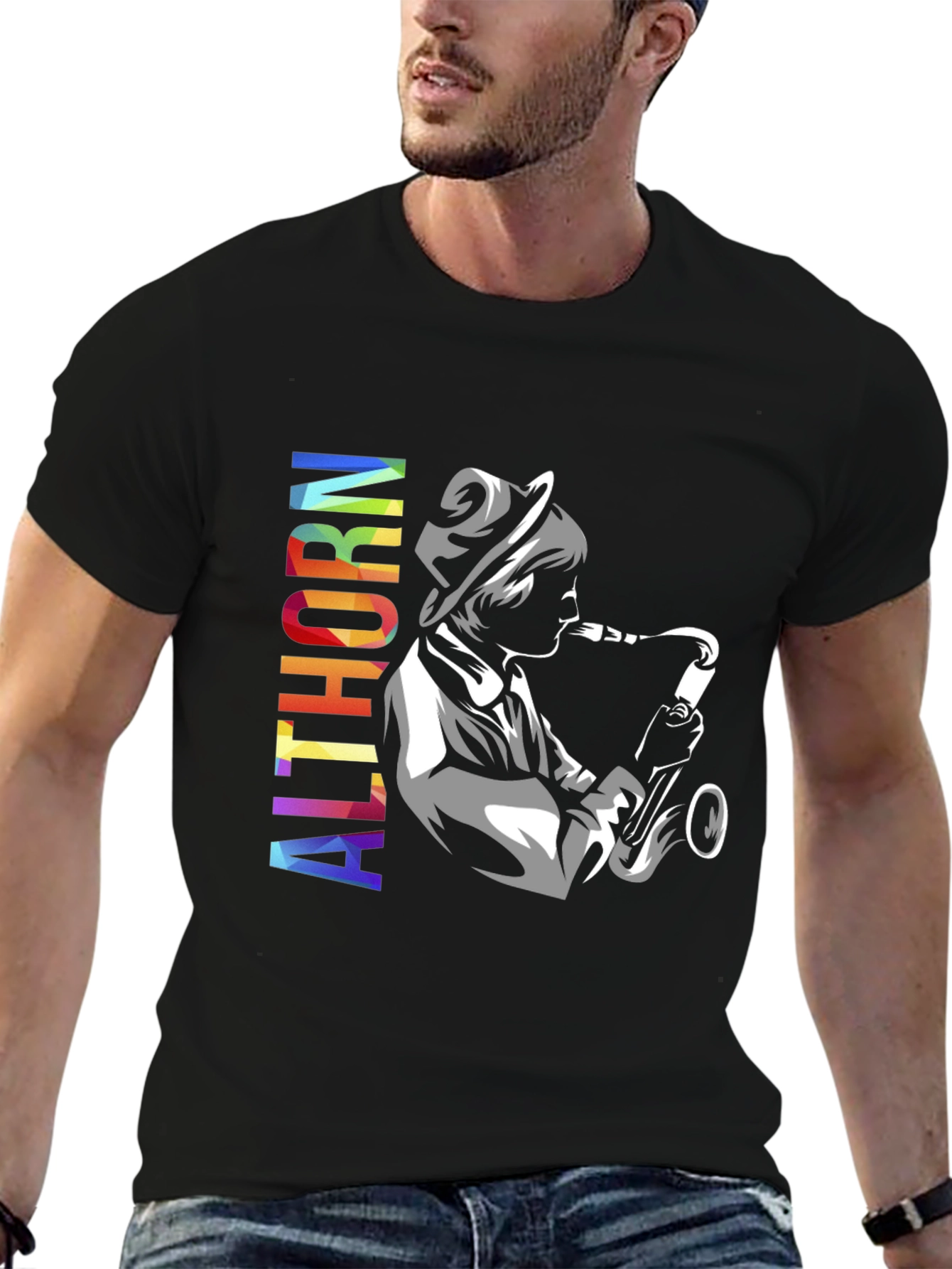 Althorn Saxophone Player Graphic T-Shirt