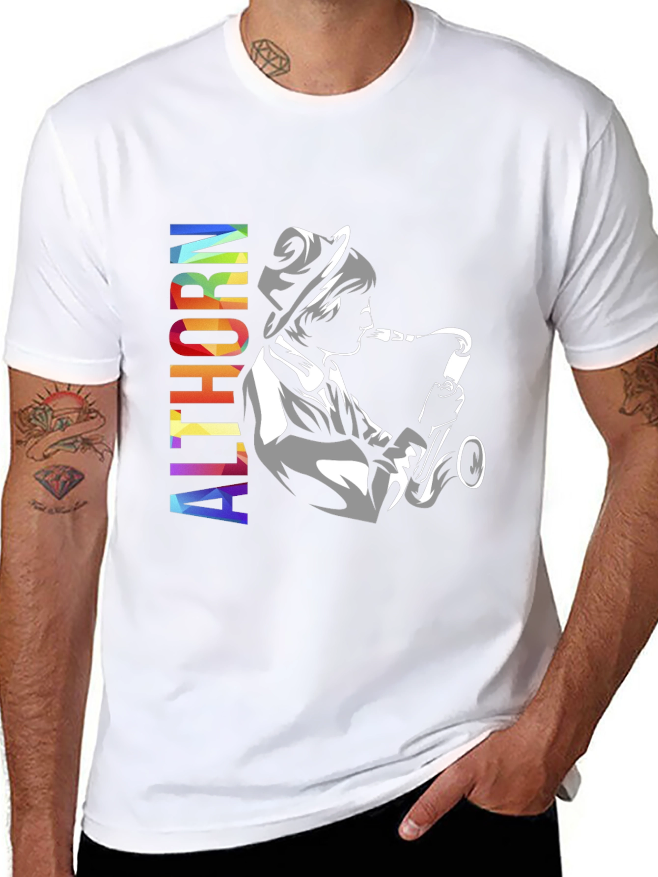 Althorn Saxophone Player Graphic T-Shirt