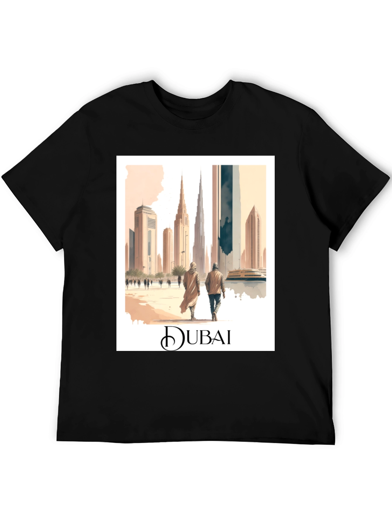 Dubai Cityscape Graphic Tee