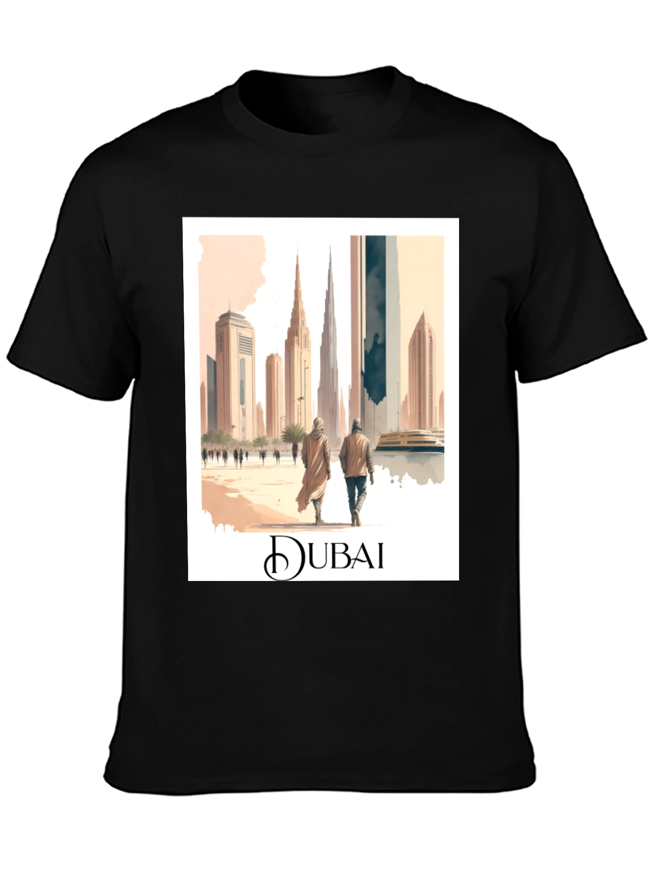 Dubai Cityscape Graphic Tee