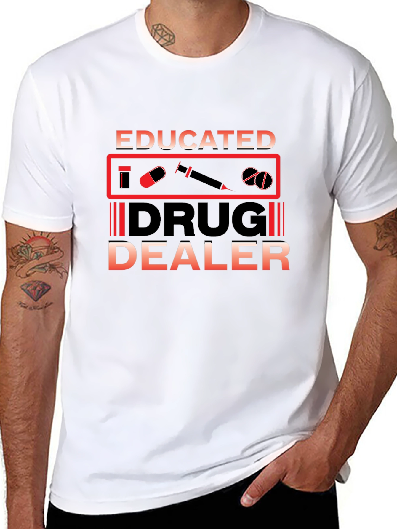 Educated Drug Dealer Graphic T-Shirt