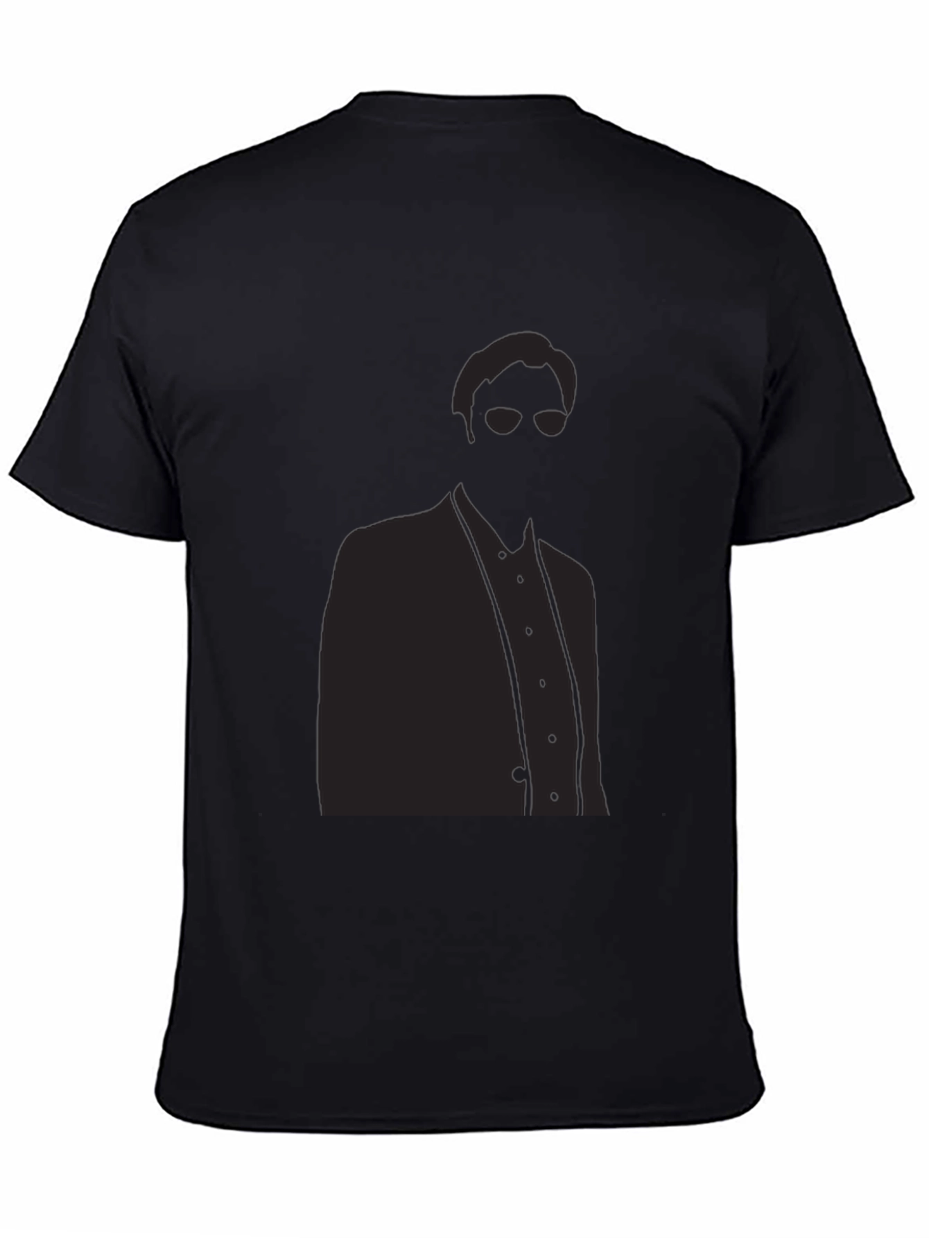 Shadow Man Silhouette T-Shirt - Classic Black Tee