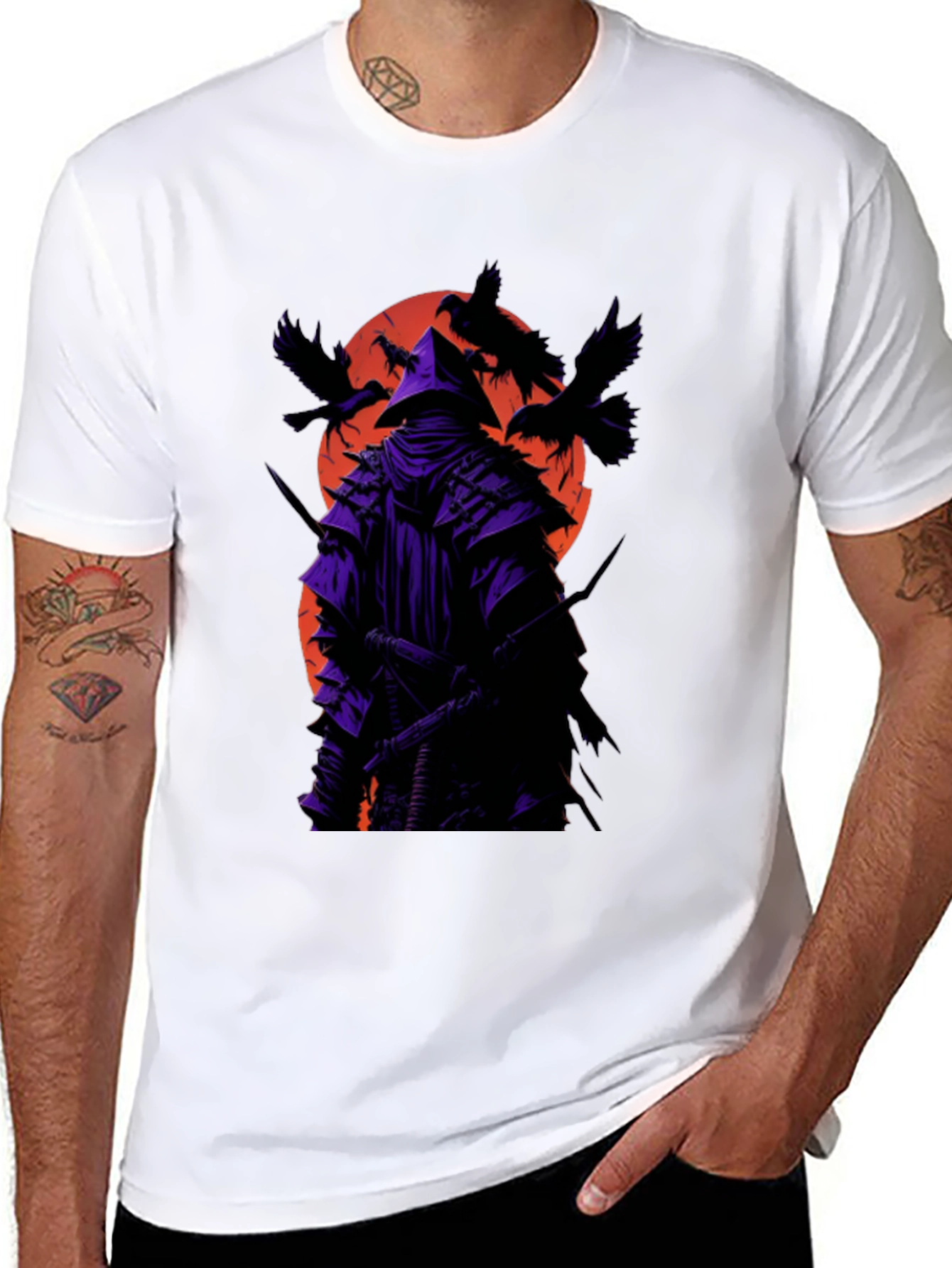 Samurai Raven Black T-Shirt