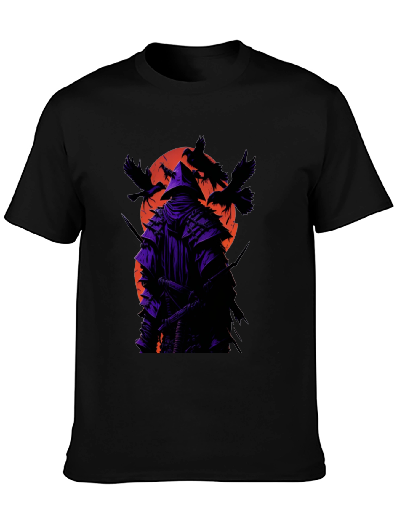 Samurai Raven Black T-Shirt