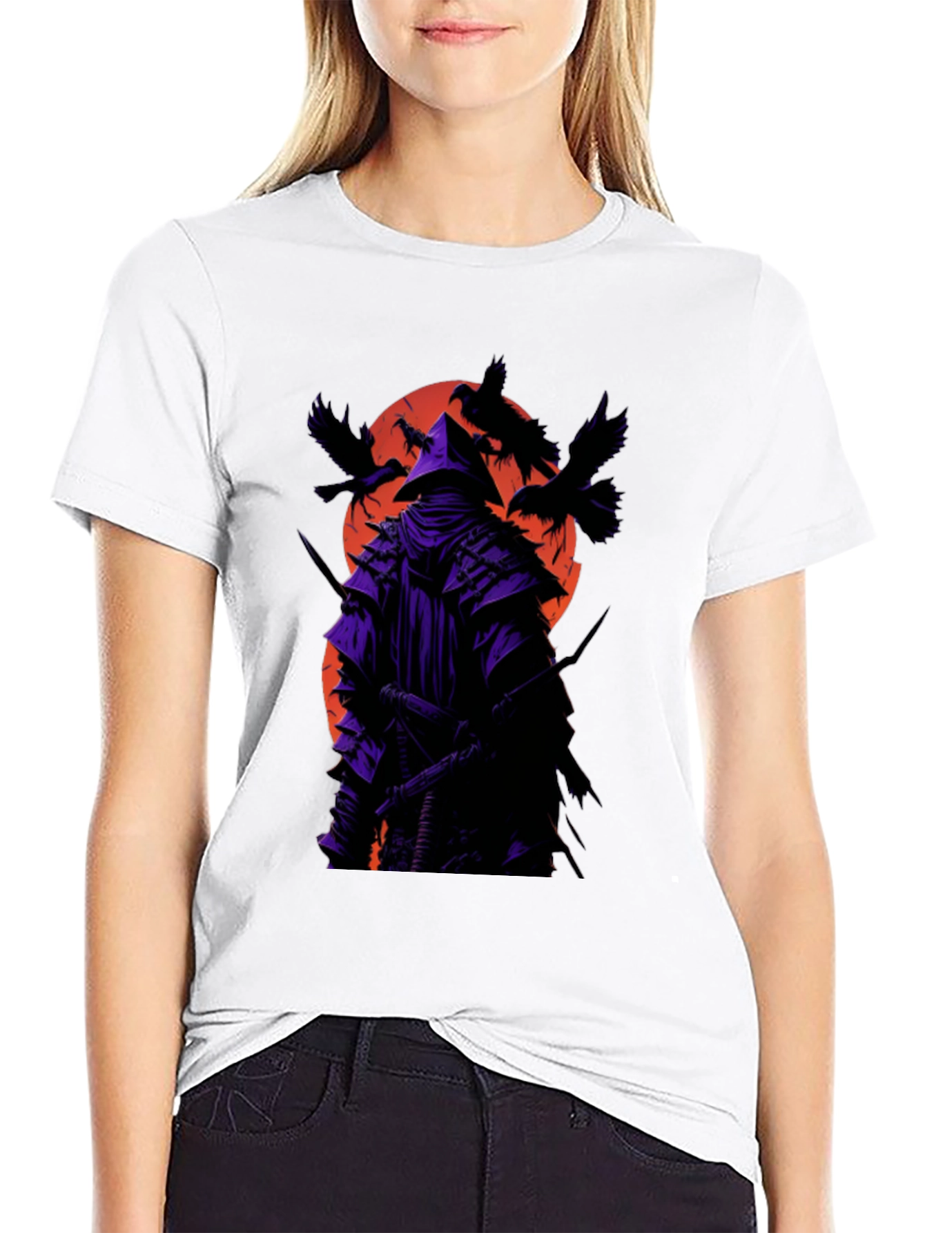 Samurai Raven Black T-Shirt