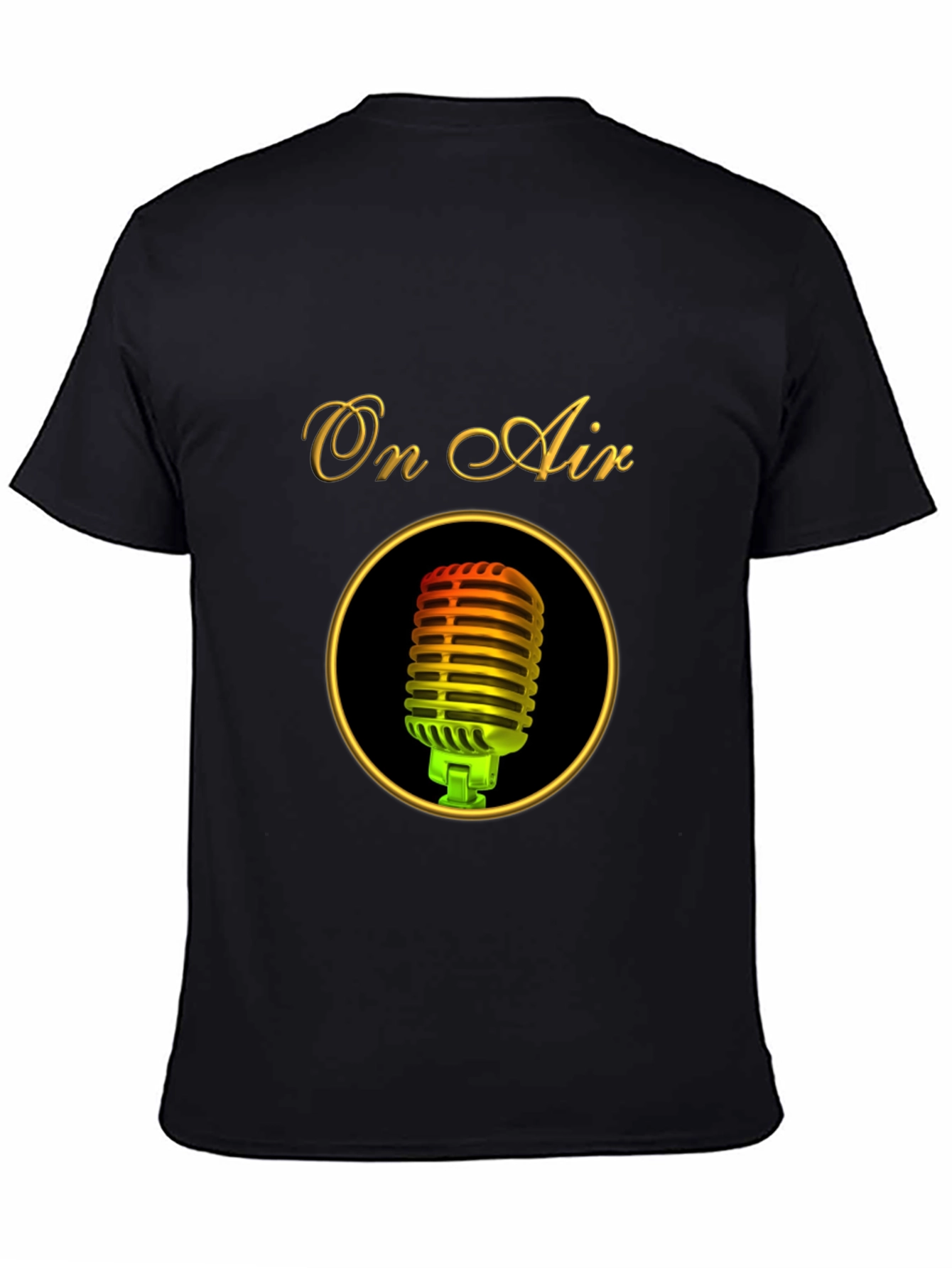 On Air Microphone Black T-Shirt