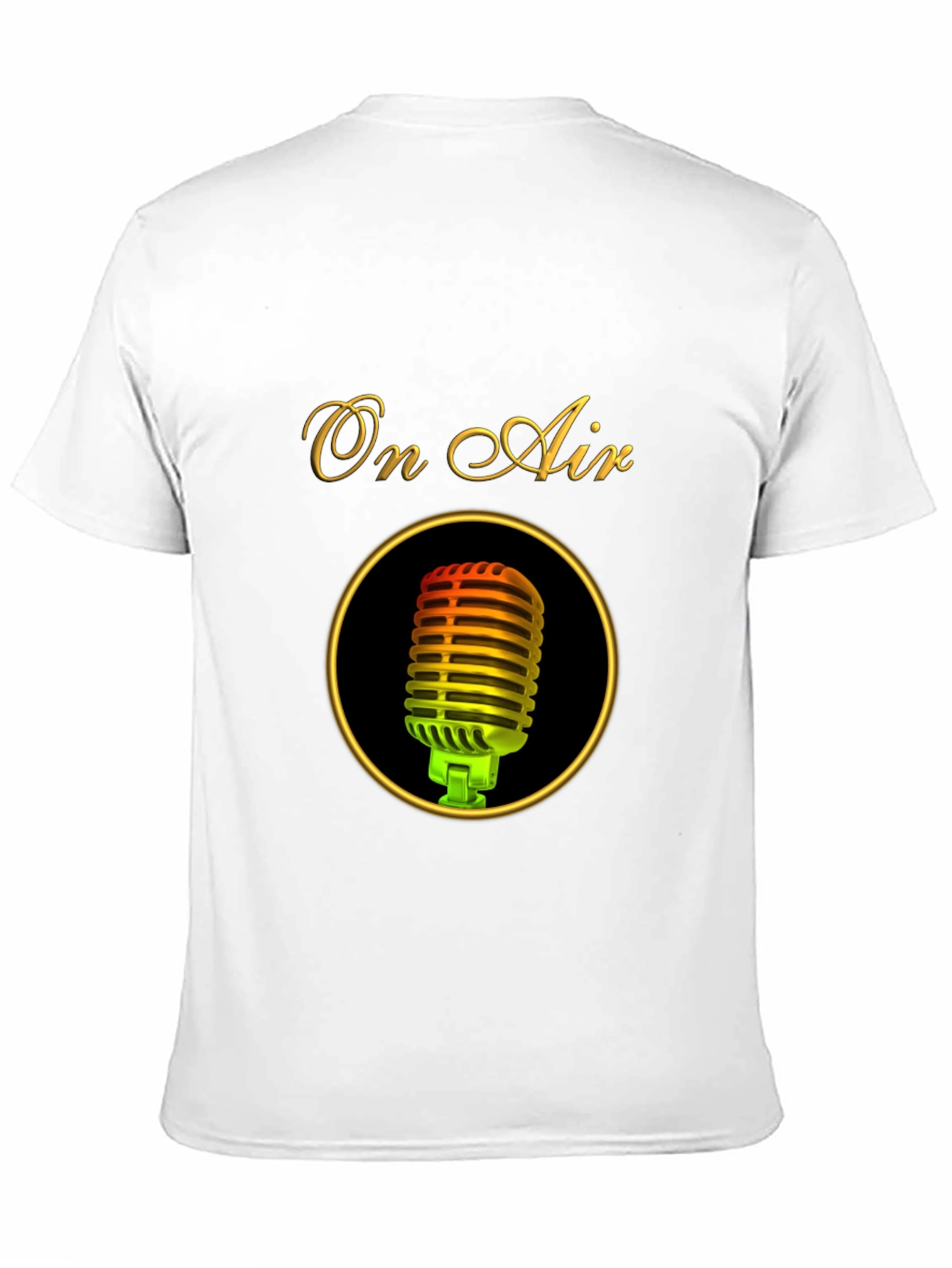 On Air Microphone Black T-Shirt