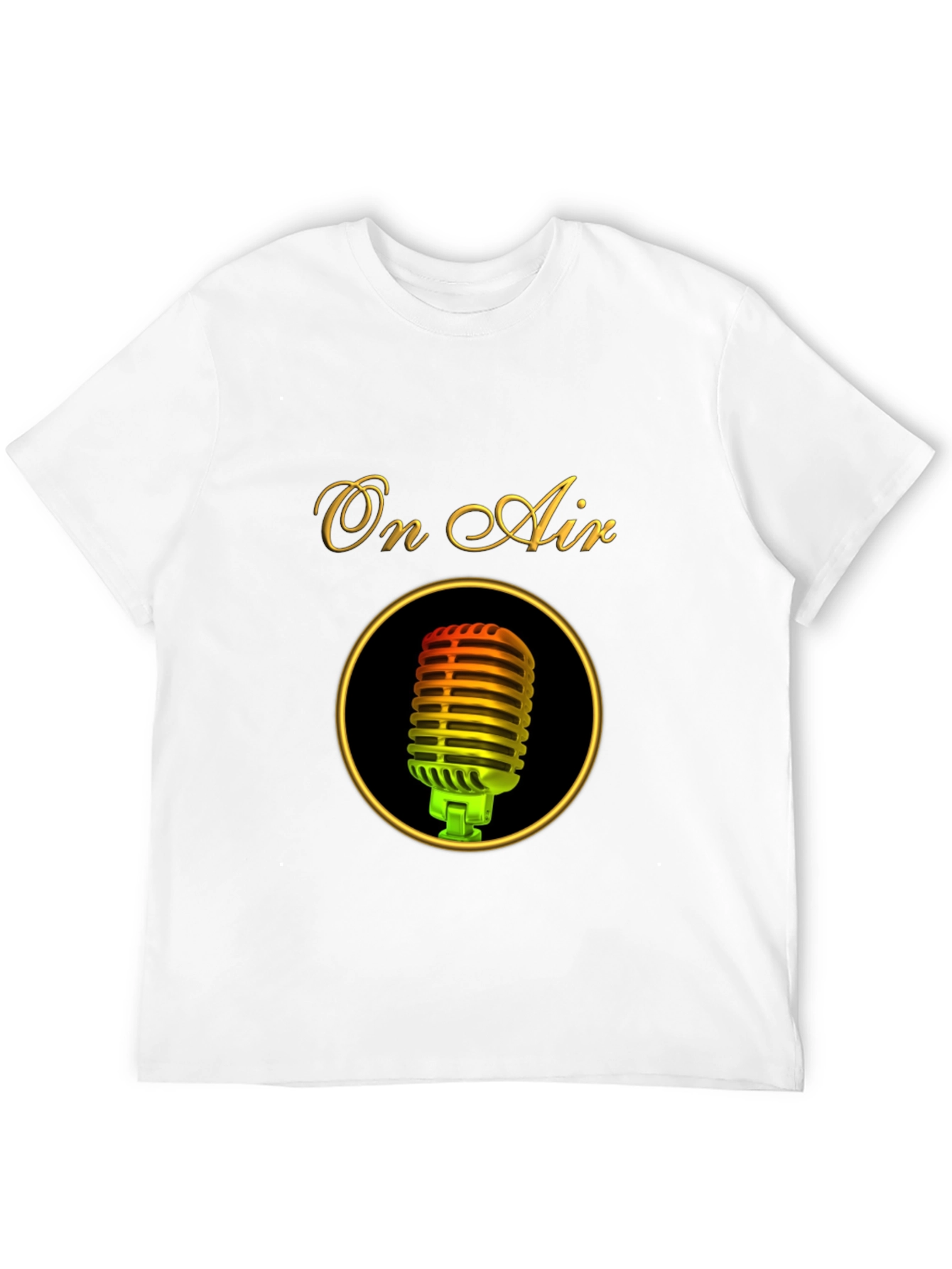 On Air Microphone Black T-Shirt