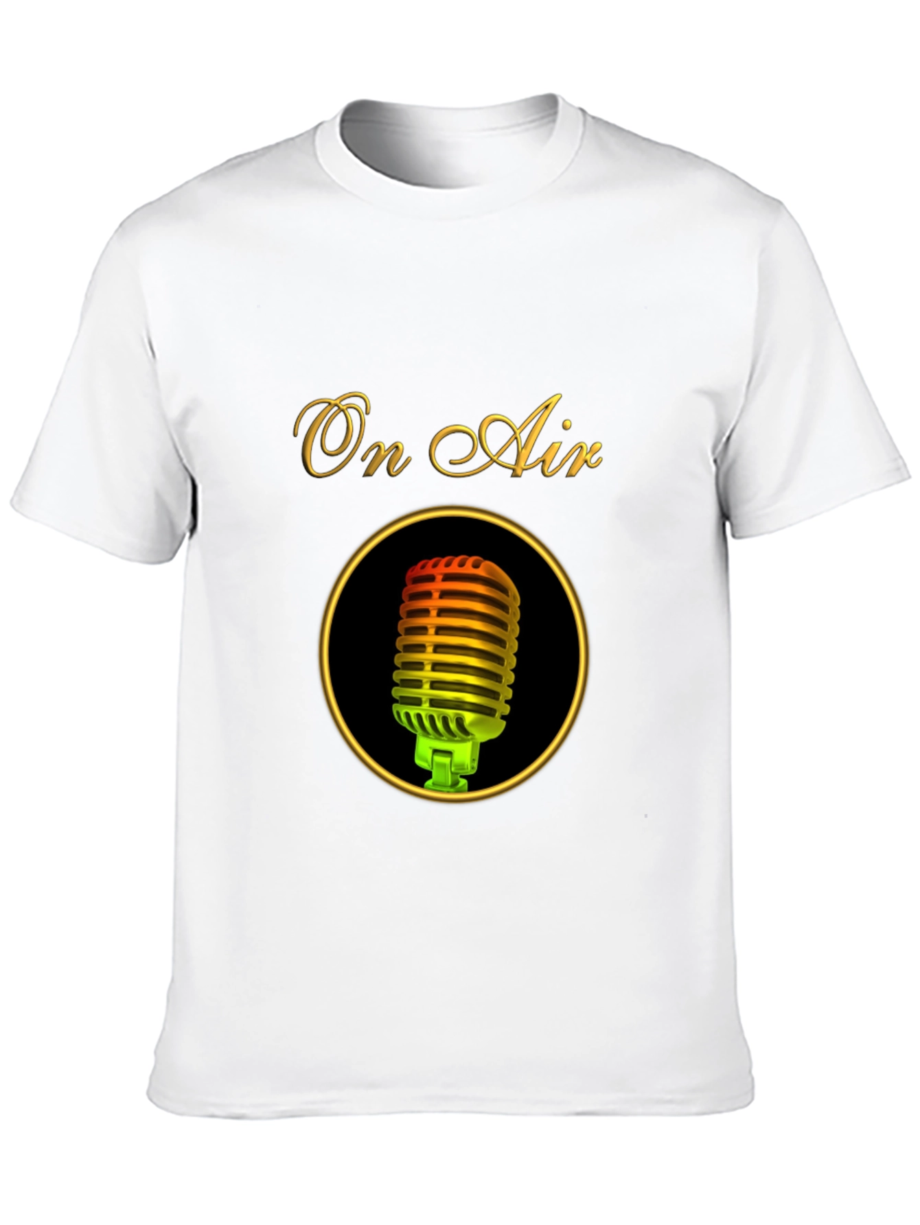 On Air Microphone Black T-Shirt