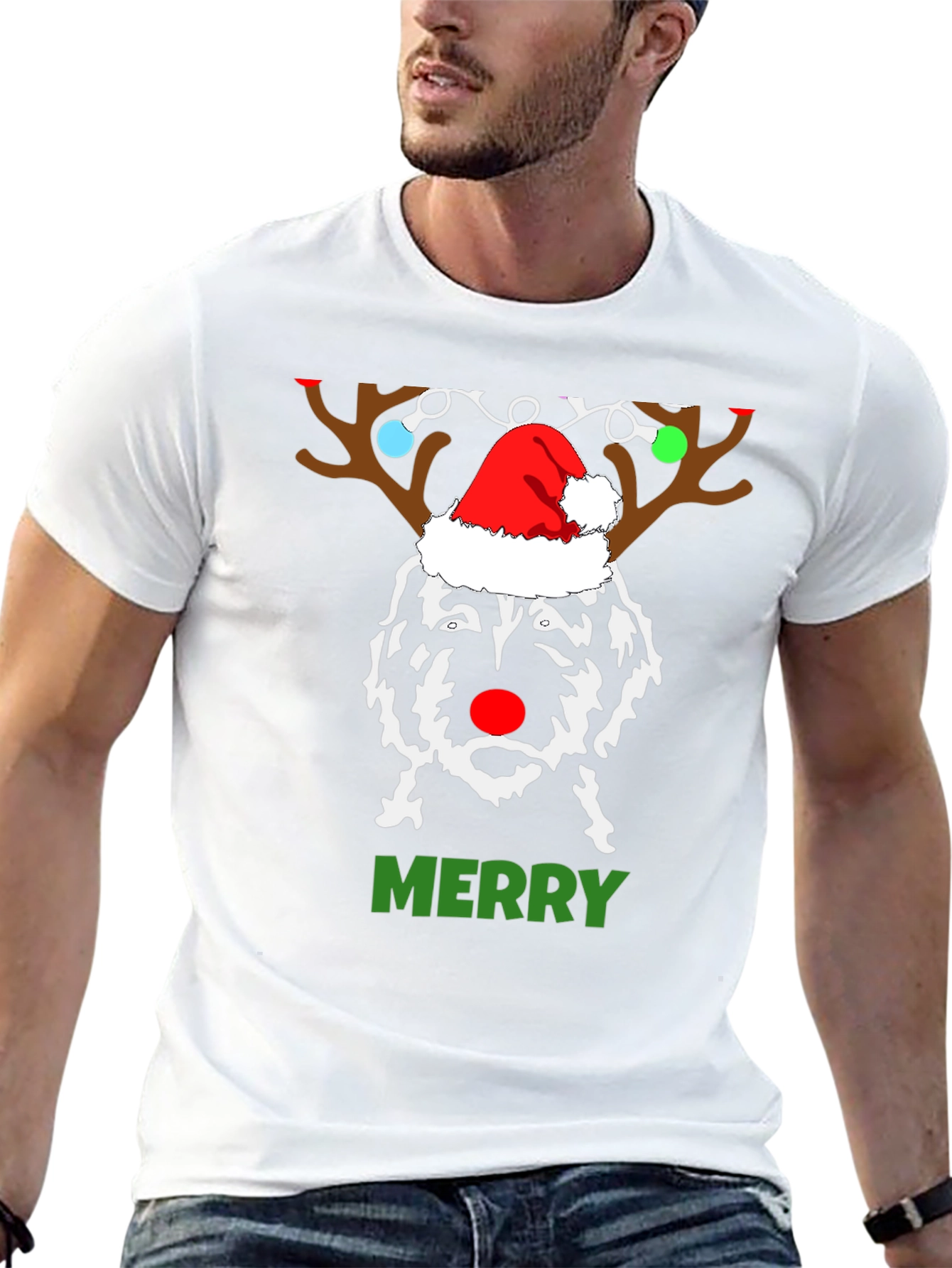 Reindeer Dog Christmas T-Shirt