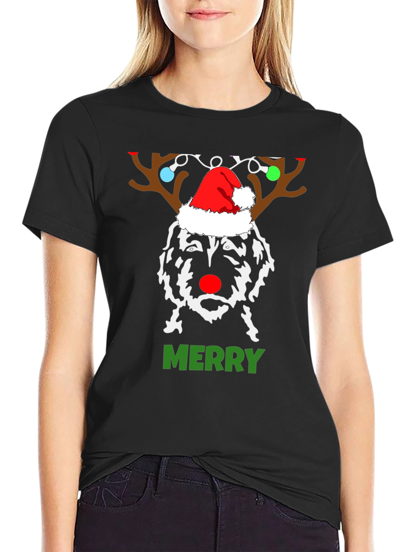 Reindeer Dog Christmas T-Shirt