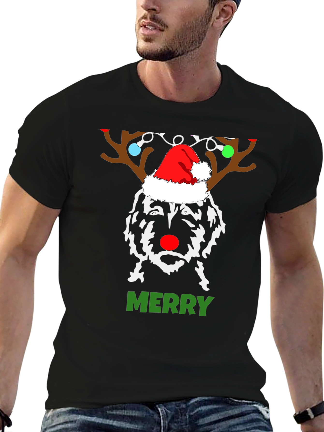 Reindeer Dog Christmas T-Shirt
