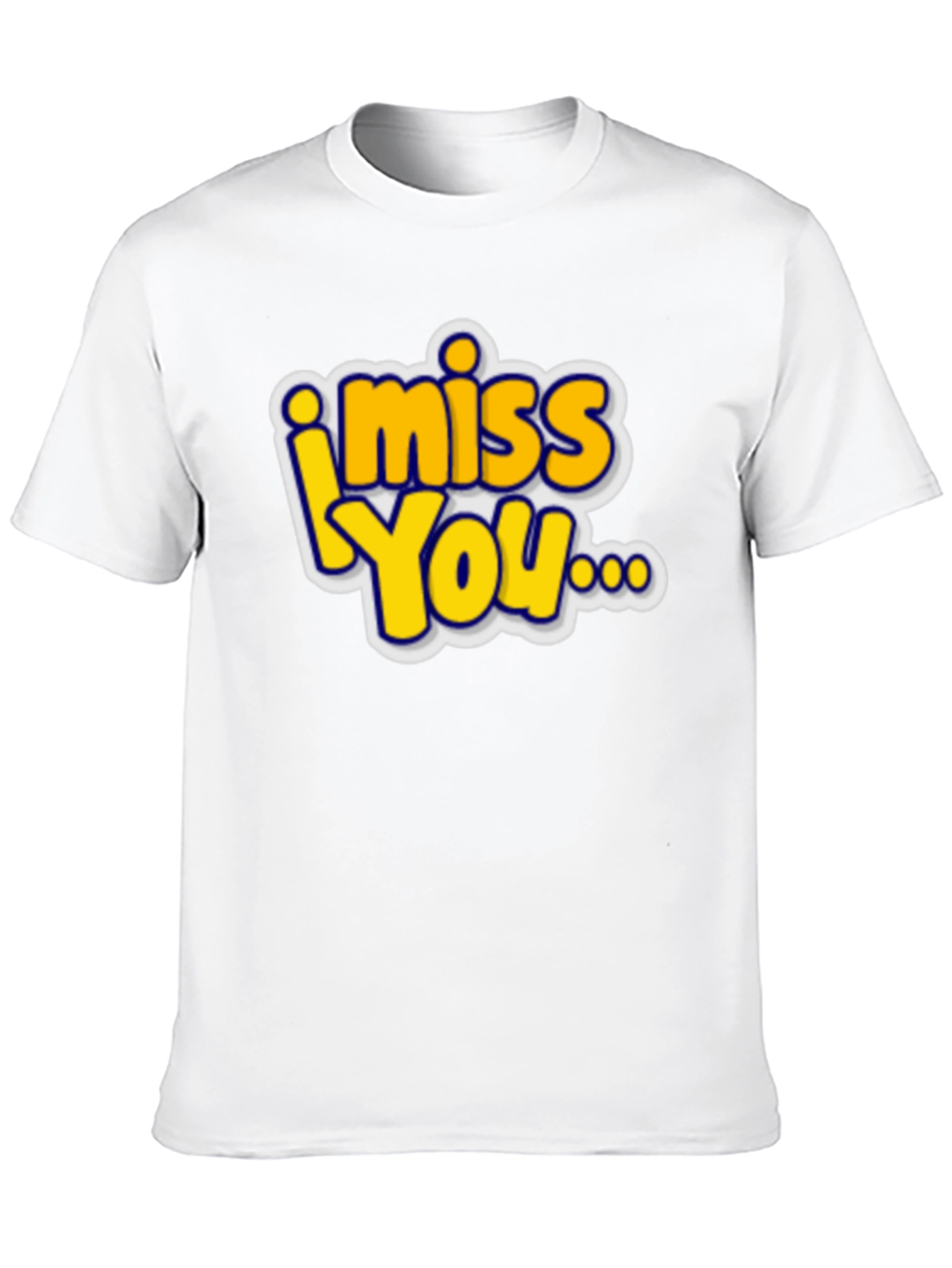I Miss You Graphic T-Shirt - Black