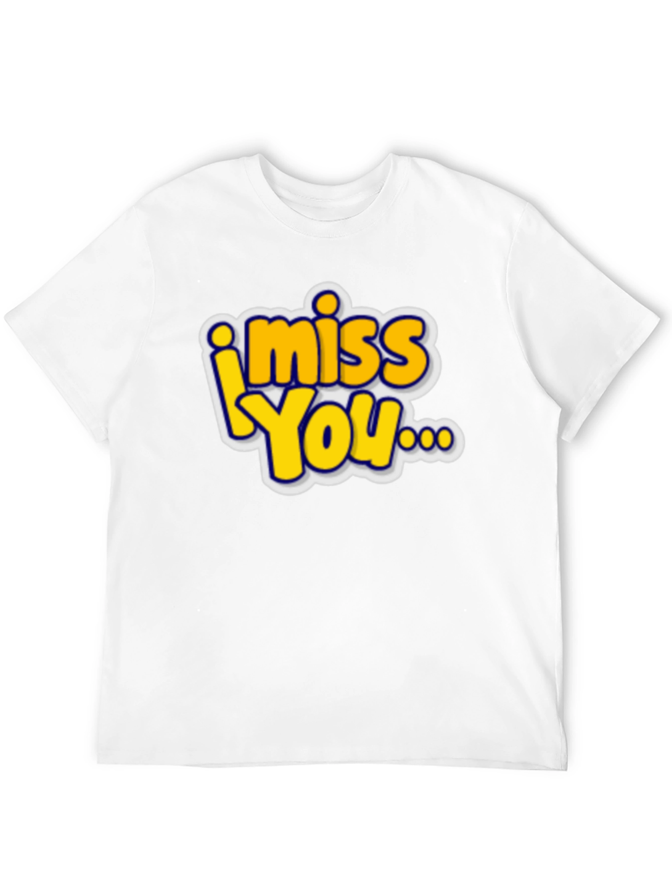I Miss You Graphic T-Shirt - Black