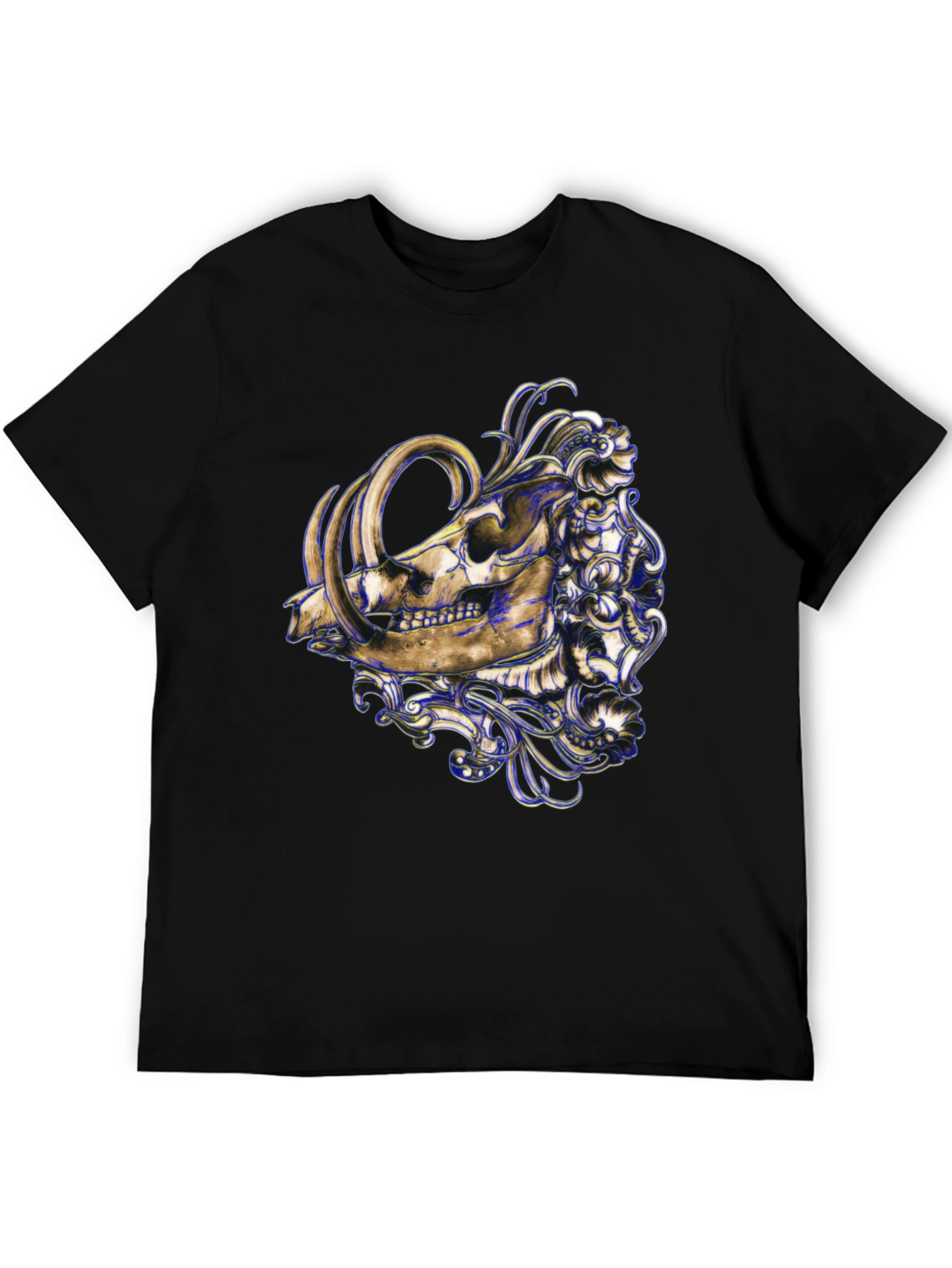 Boar Skull Graphic Tee - Unique Print T-Shirt