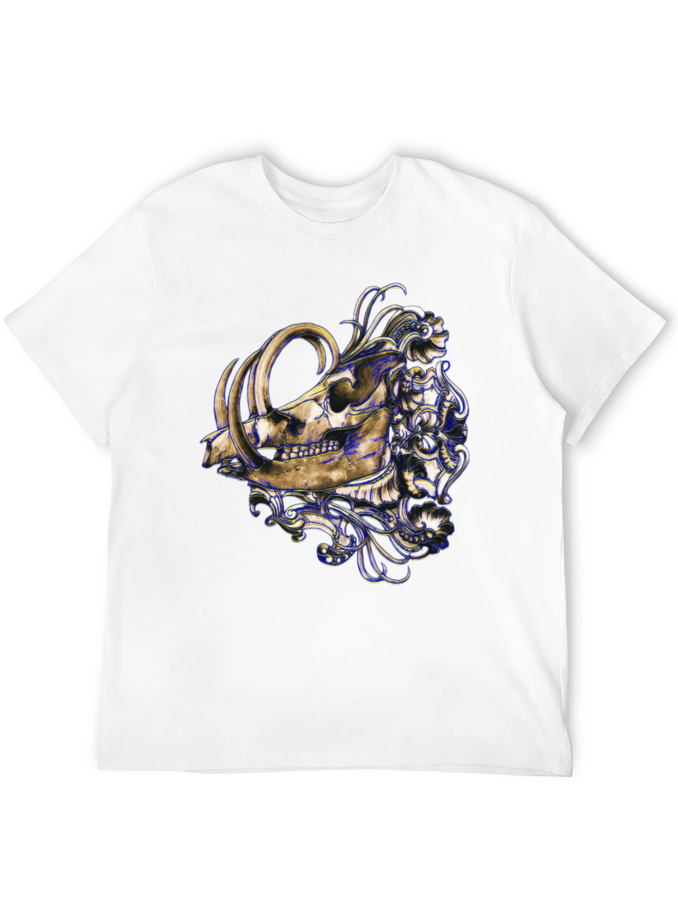 Boar Skull Graphic Tee - Unique Print T-Shirt