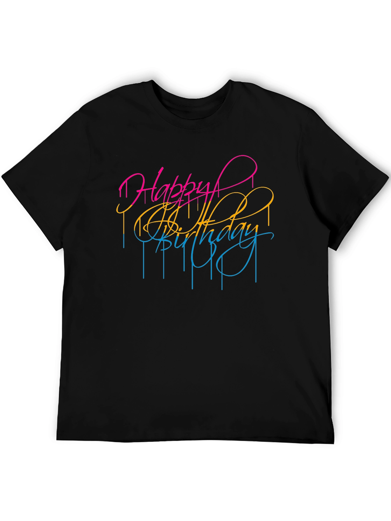 Happy Birthday Graphic Tee - Stylish Celebration Shirt