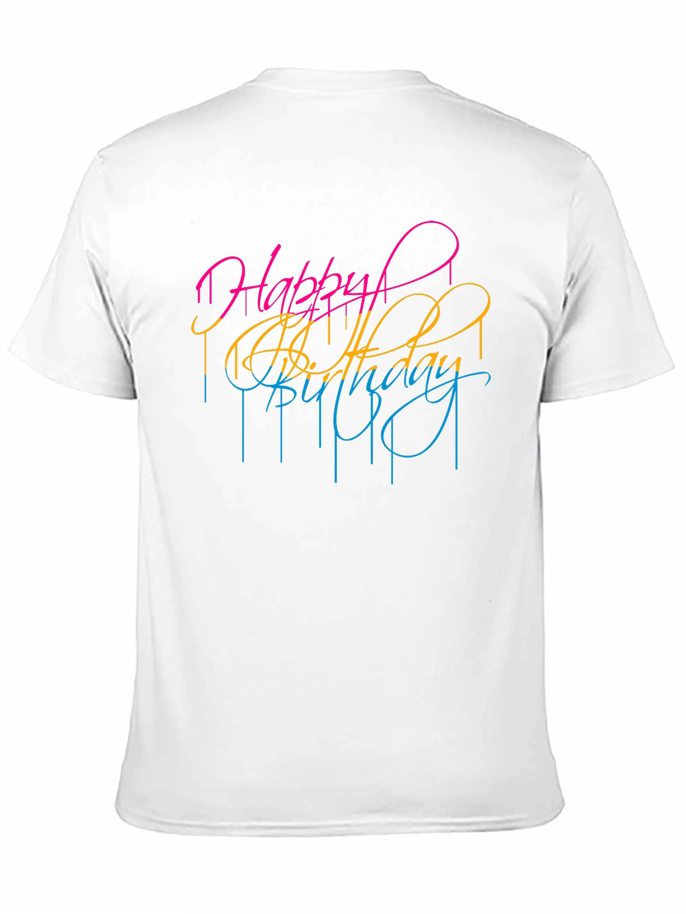 Happy Birthday Graphic Tee - Stylish Celebration Shirt
