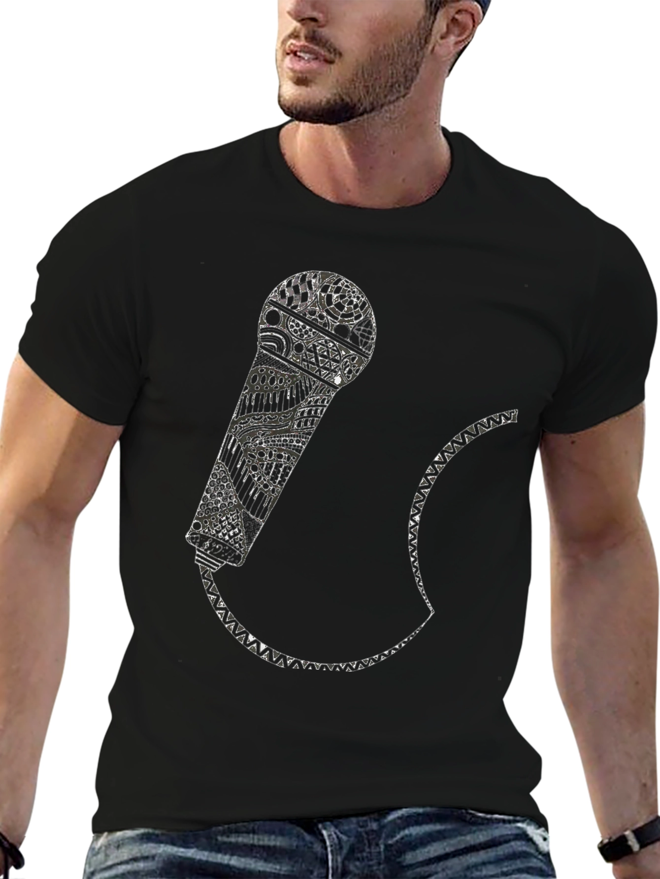 Graphic Microphone T-Shirt