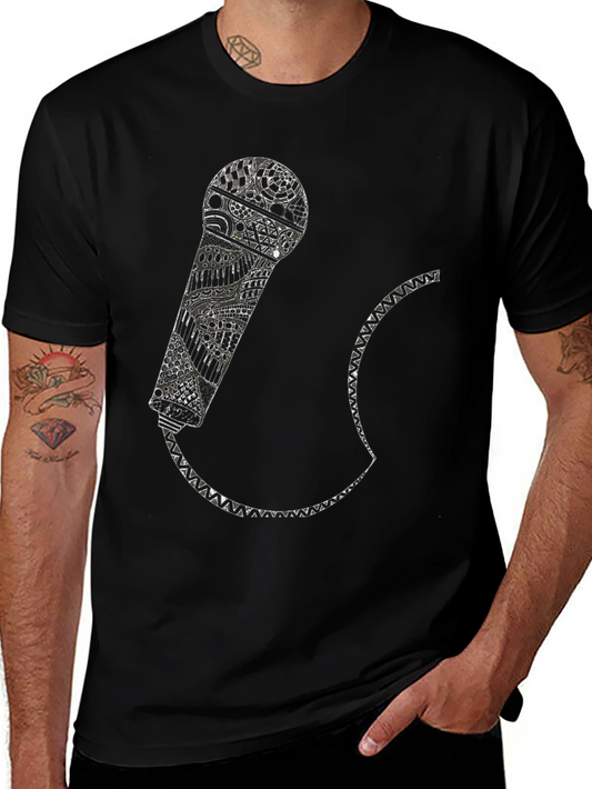 Graphic Microphone T-Shirt