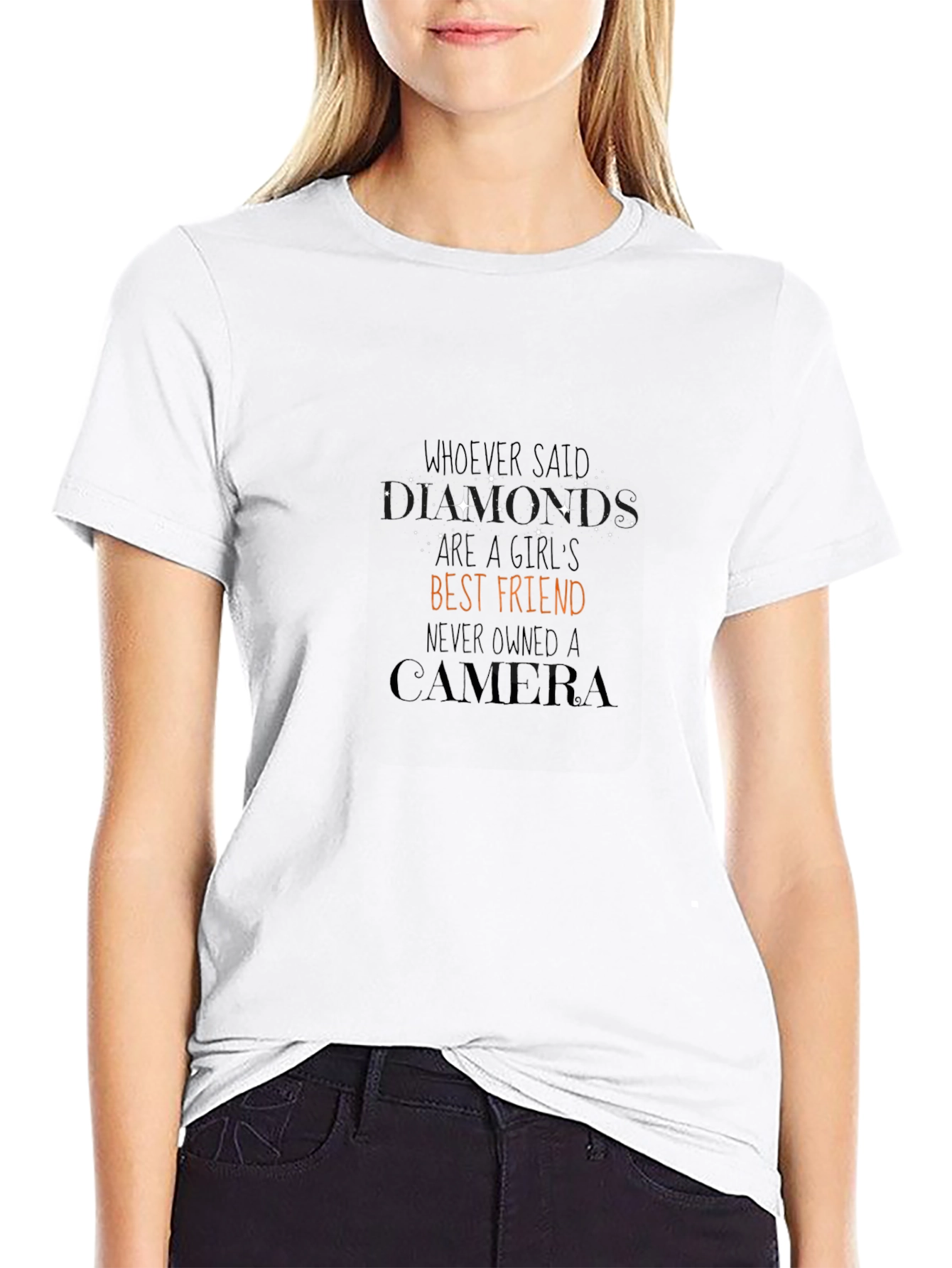 Camera is a Girls Best Friend Graphic T-Shirt