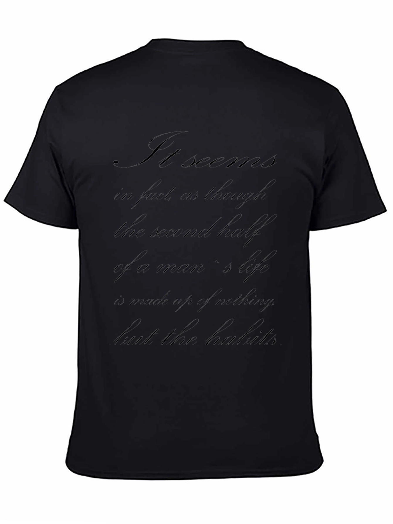 Philosophical Statement Black T-Shirt