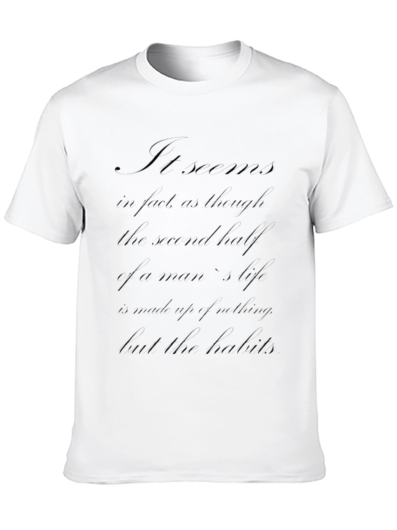 Philosophical Statement Black T-Shirt