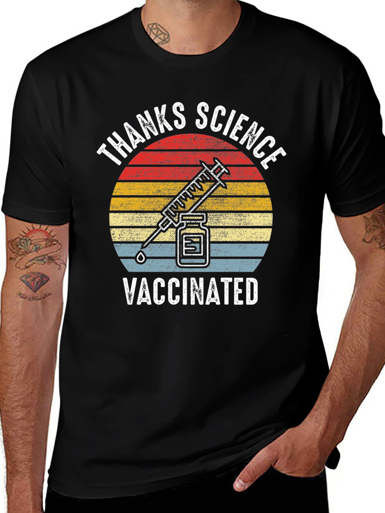 Thanks Science Vaccinated Graphic Tee