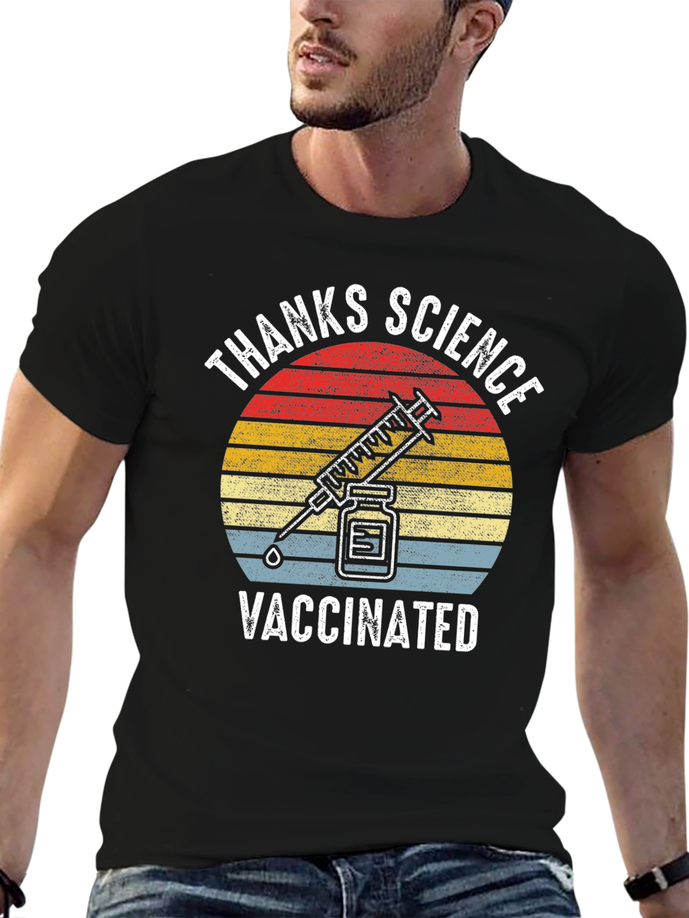 Thanks Science Vaccinated Graphic Tee