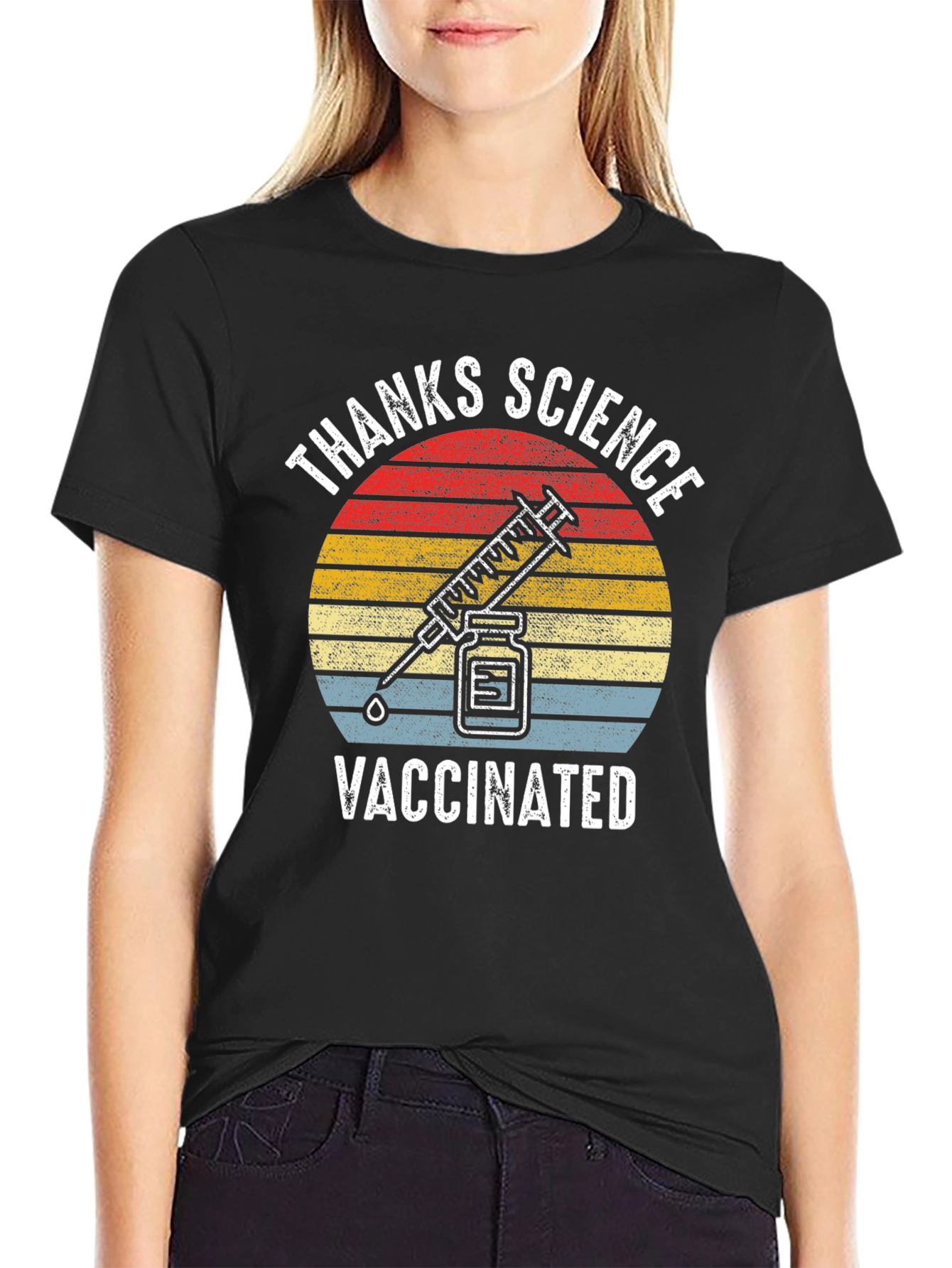 Thanks Science Vaccinated Graphic Tee