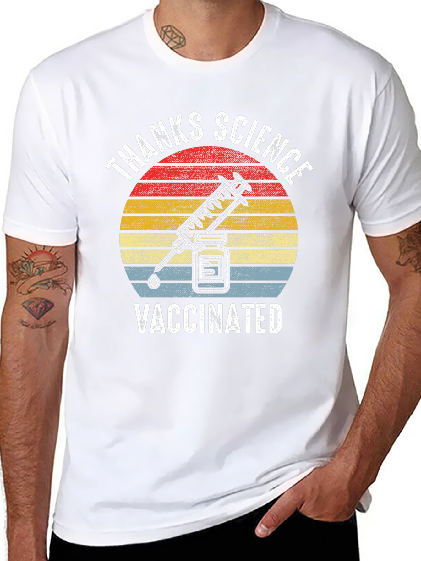 Thanks Science Vaccinated Graphic Tee