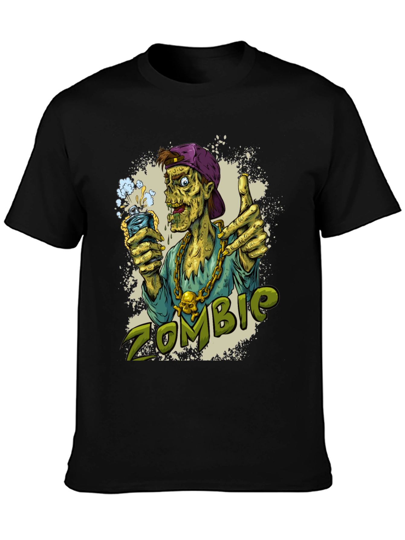 Zombie Graphic Print T-Shirt