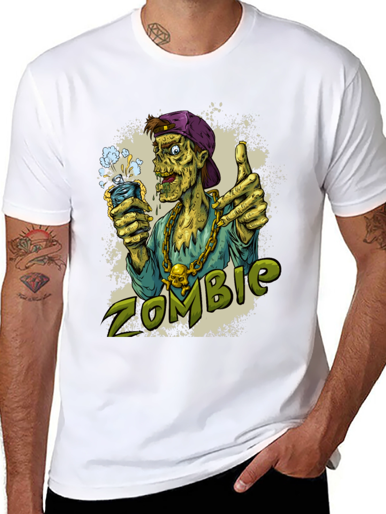 Zombie Graphic Print T-Shirt