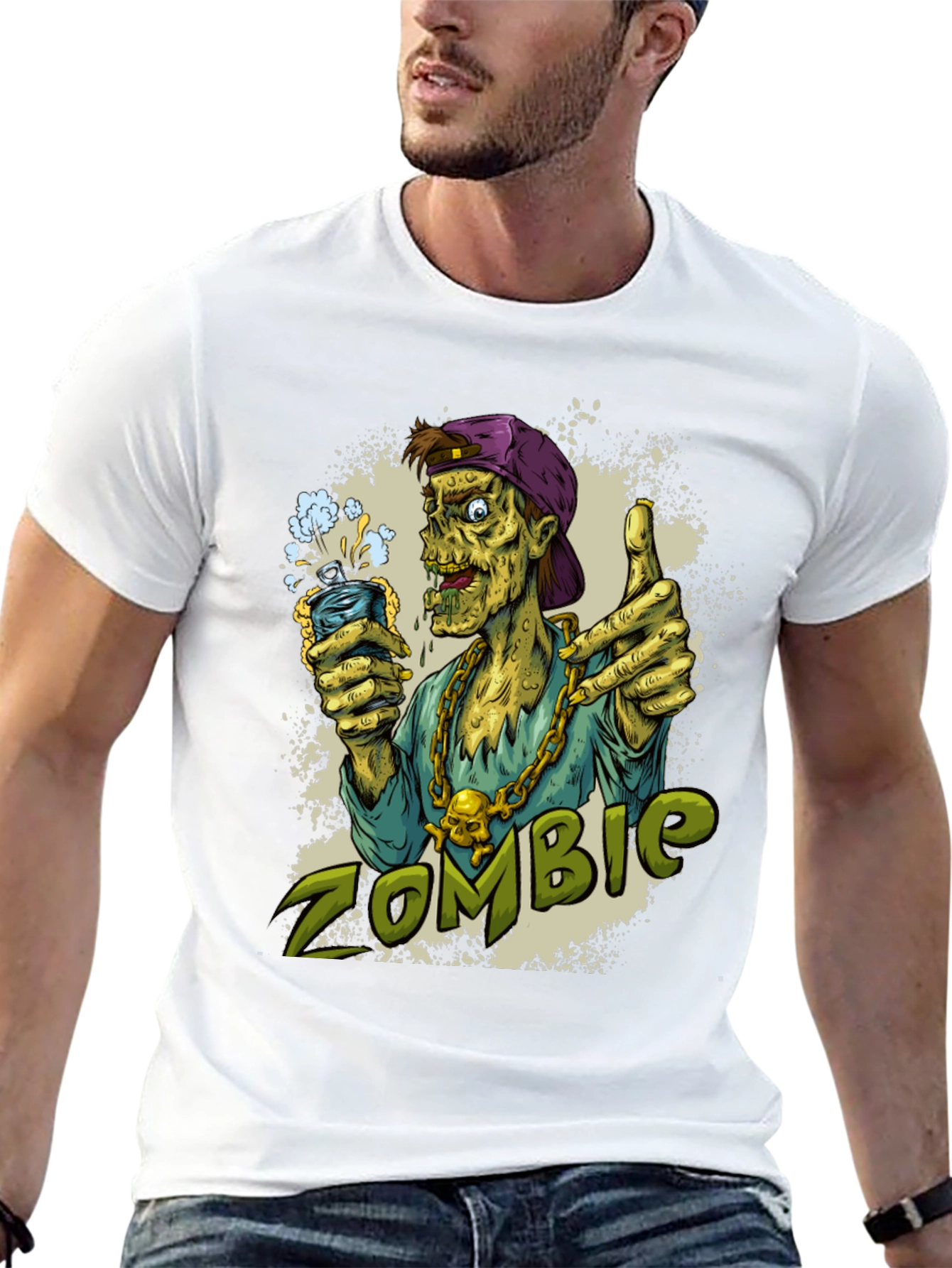Zombie Graphic Print T-Shirt