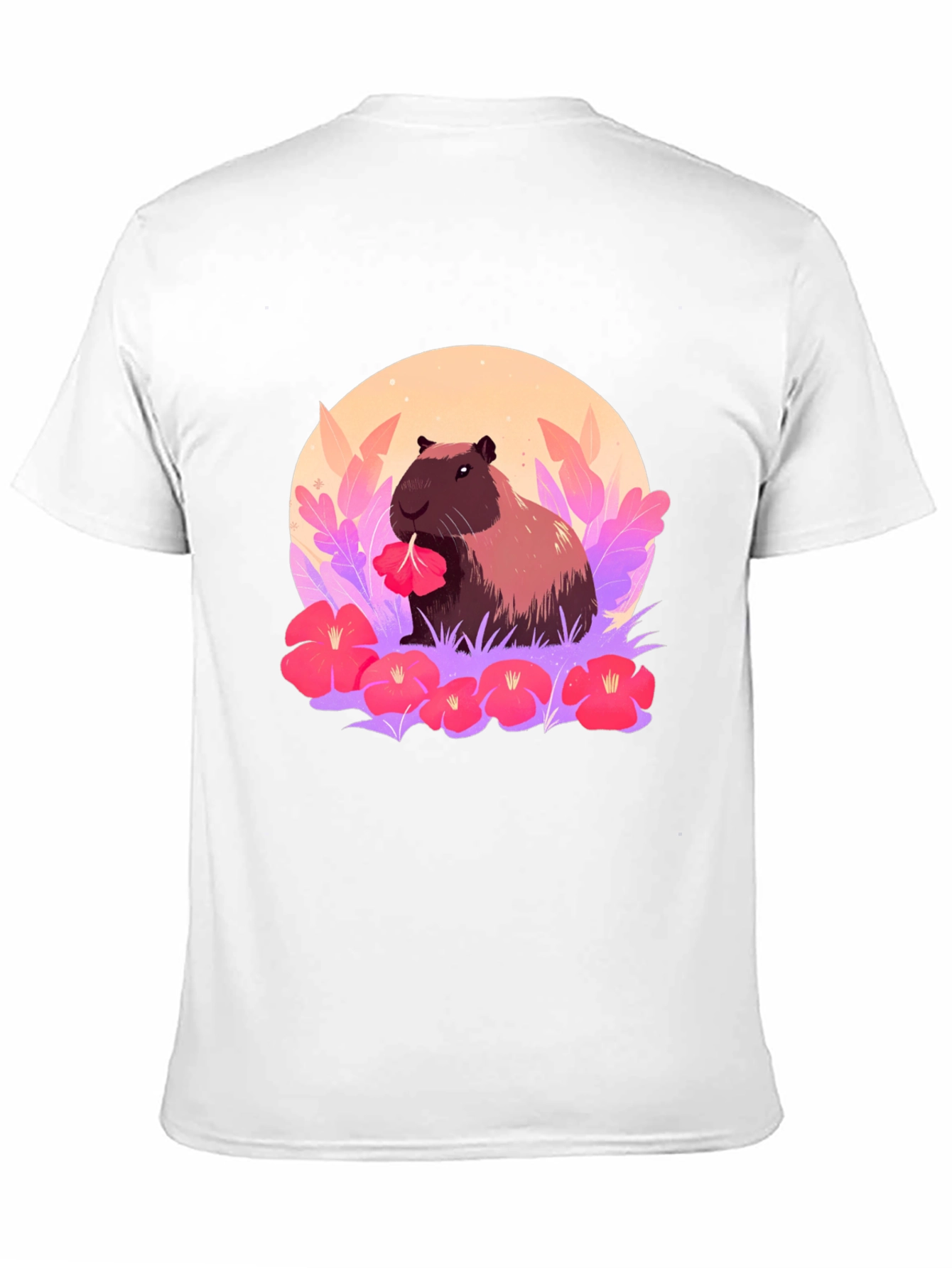 Capybara Floral Graphic Tee - Unique Style