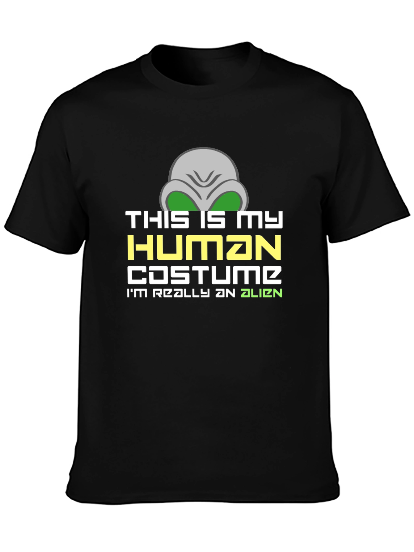Alien Costume T-Shirt - Funny Halloween Tee