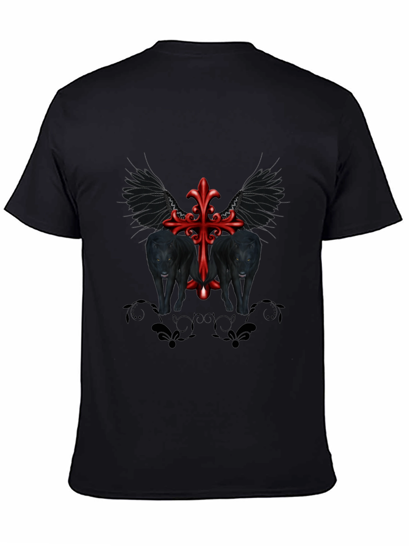 Gothic Wolves Cross Tee