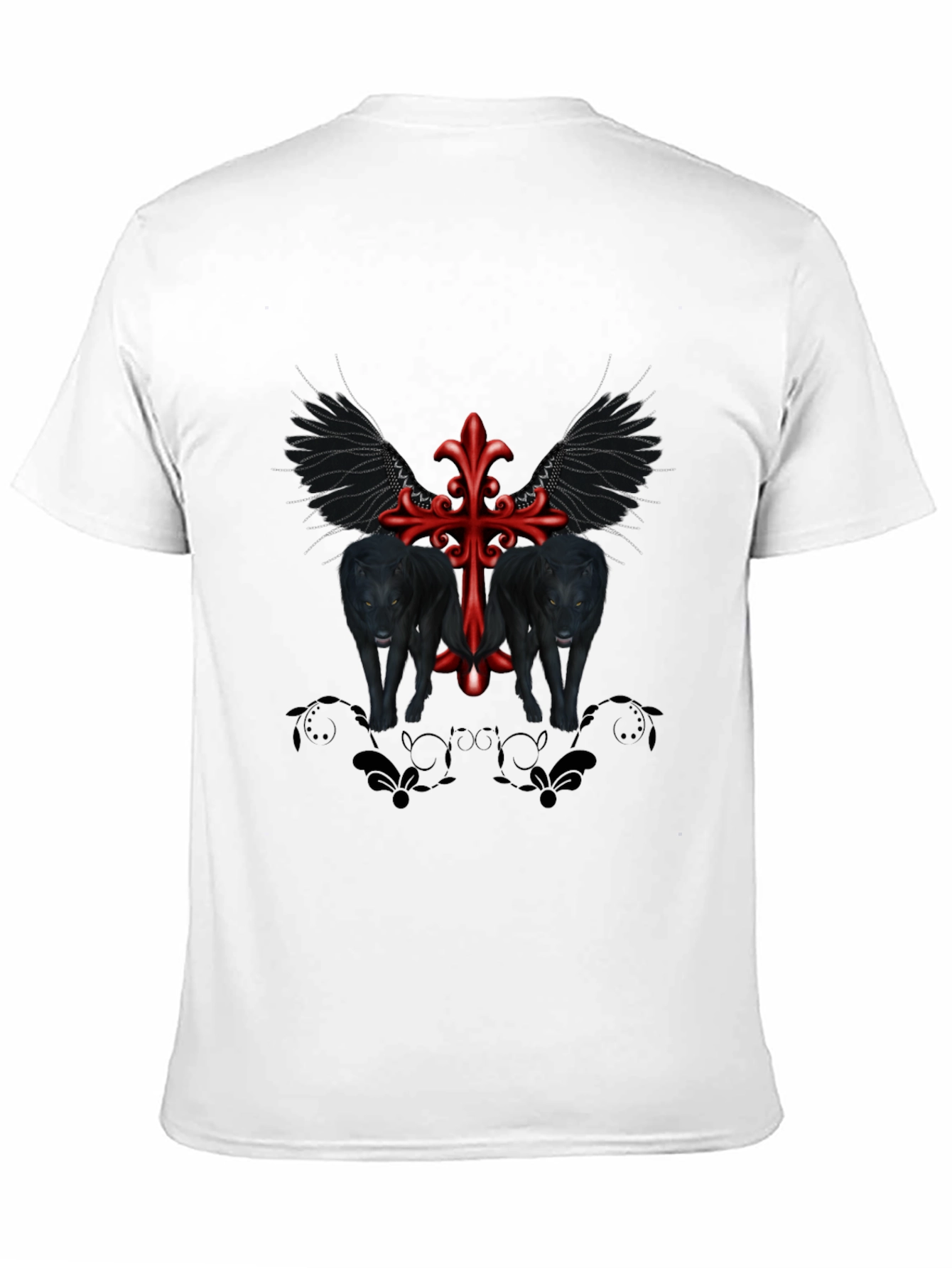 Gothic Wolves Cross Tee