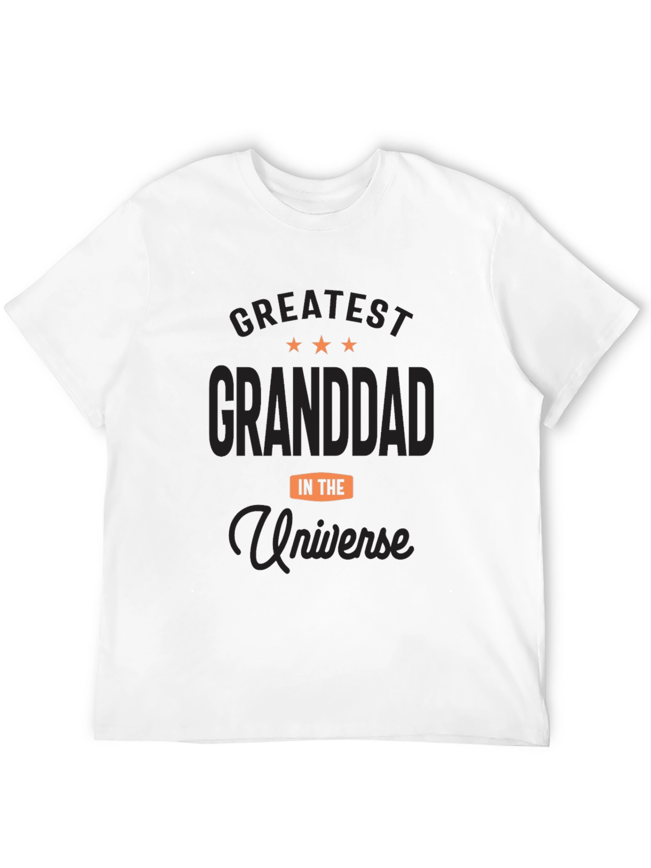 Greatest Granddad Universe Black T-Shirt