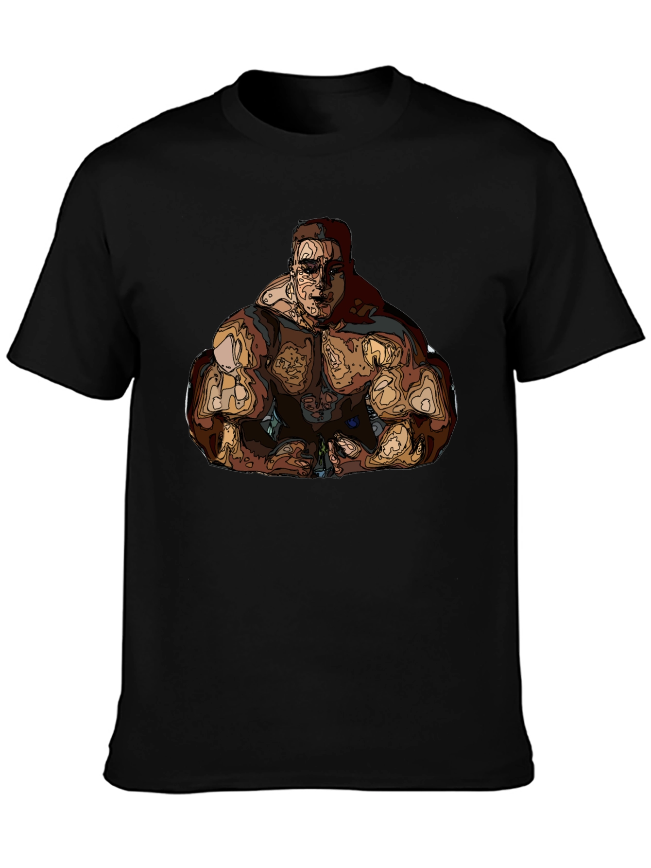 Muscle Man Graphic Tee - Bold Statement T-Shirt