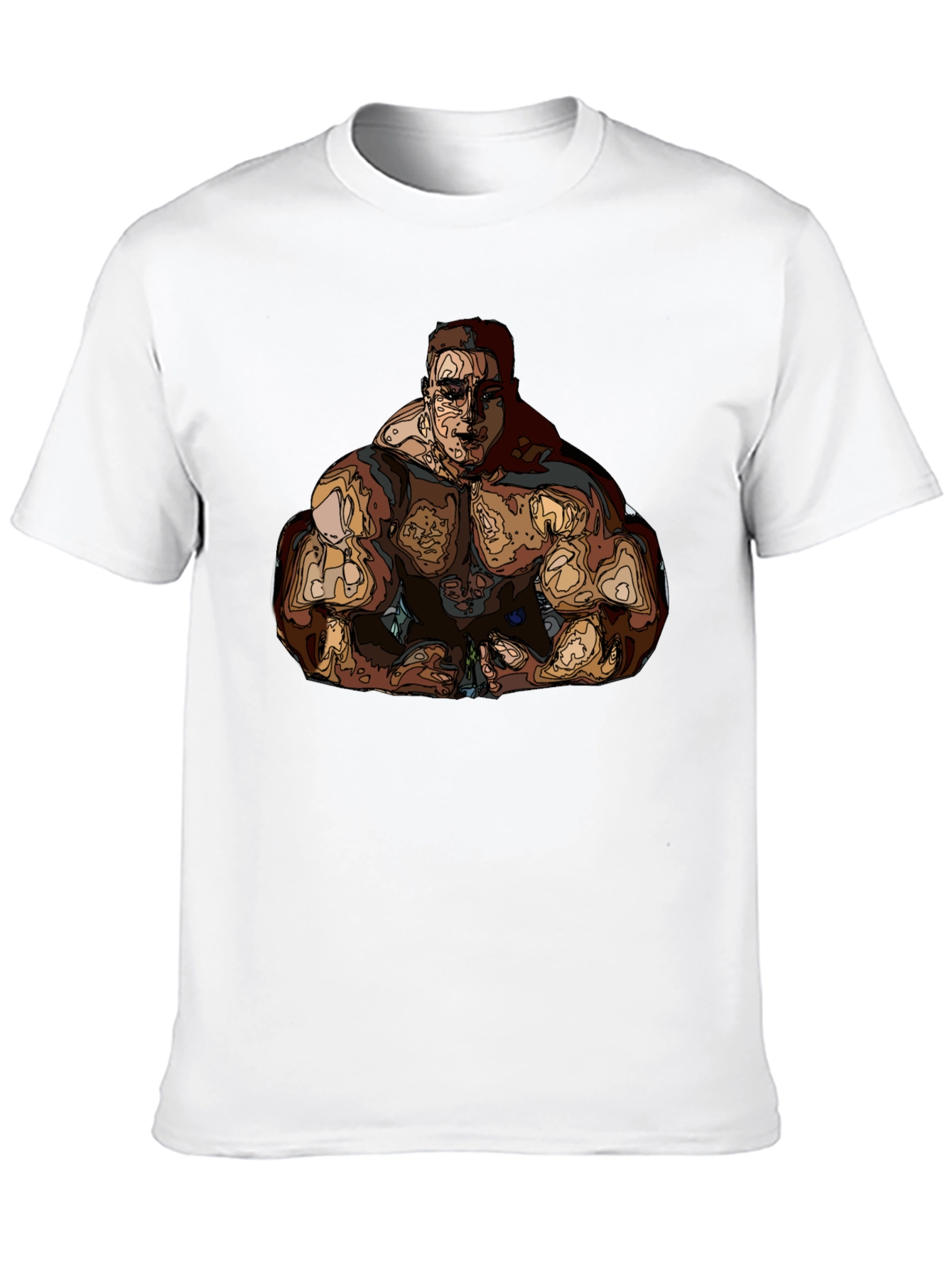 Muscle Man Graphic Tee - Bold Statement T-Shirt