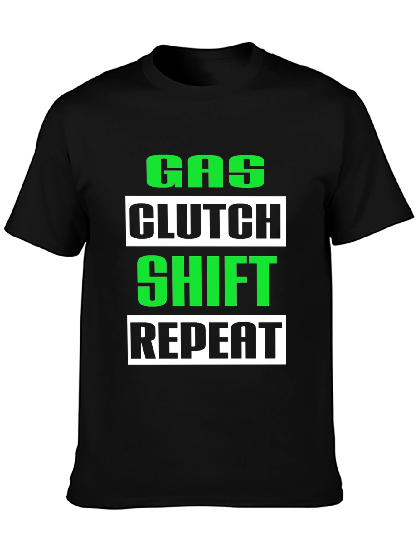 Gas Clutch Shift Repeat Graphic Tee
