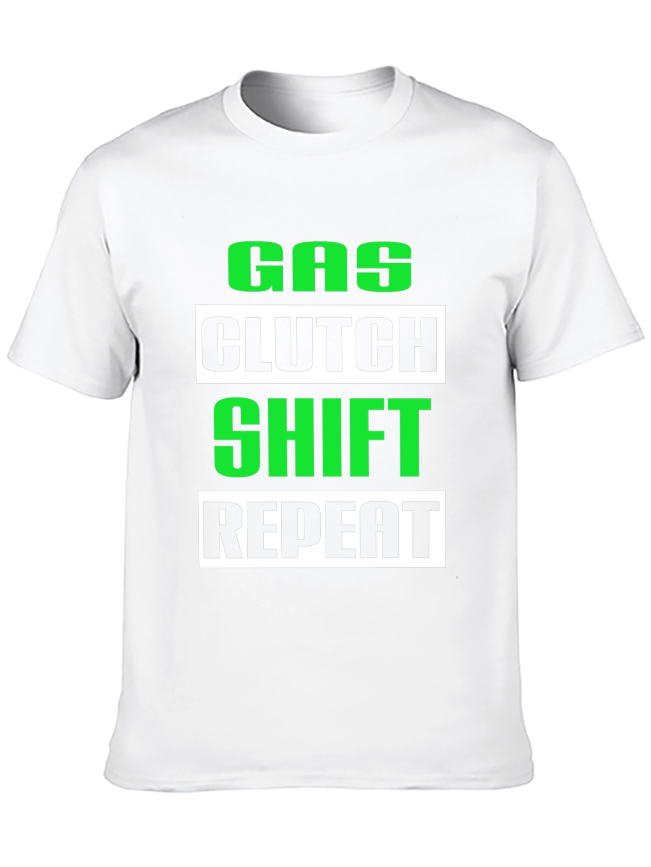 Gas Clutch Shift Repeat Graphic Tee