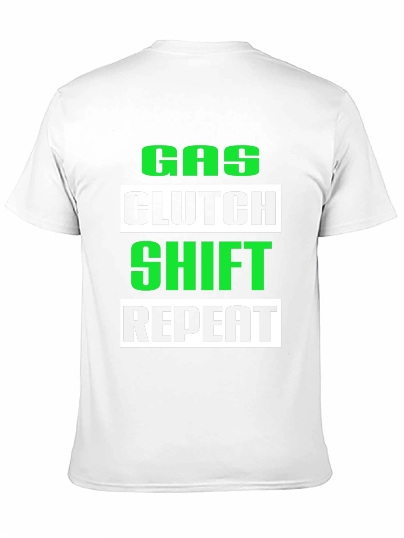 Gas Clutch Shift Repeat Graphic Tee