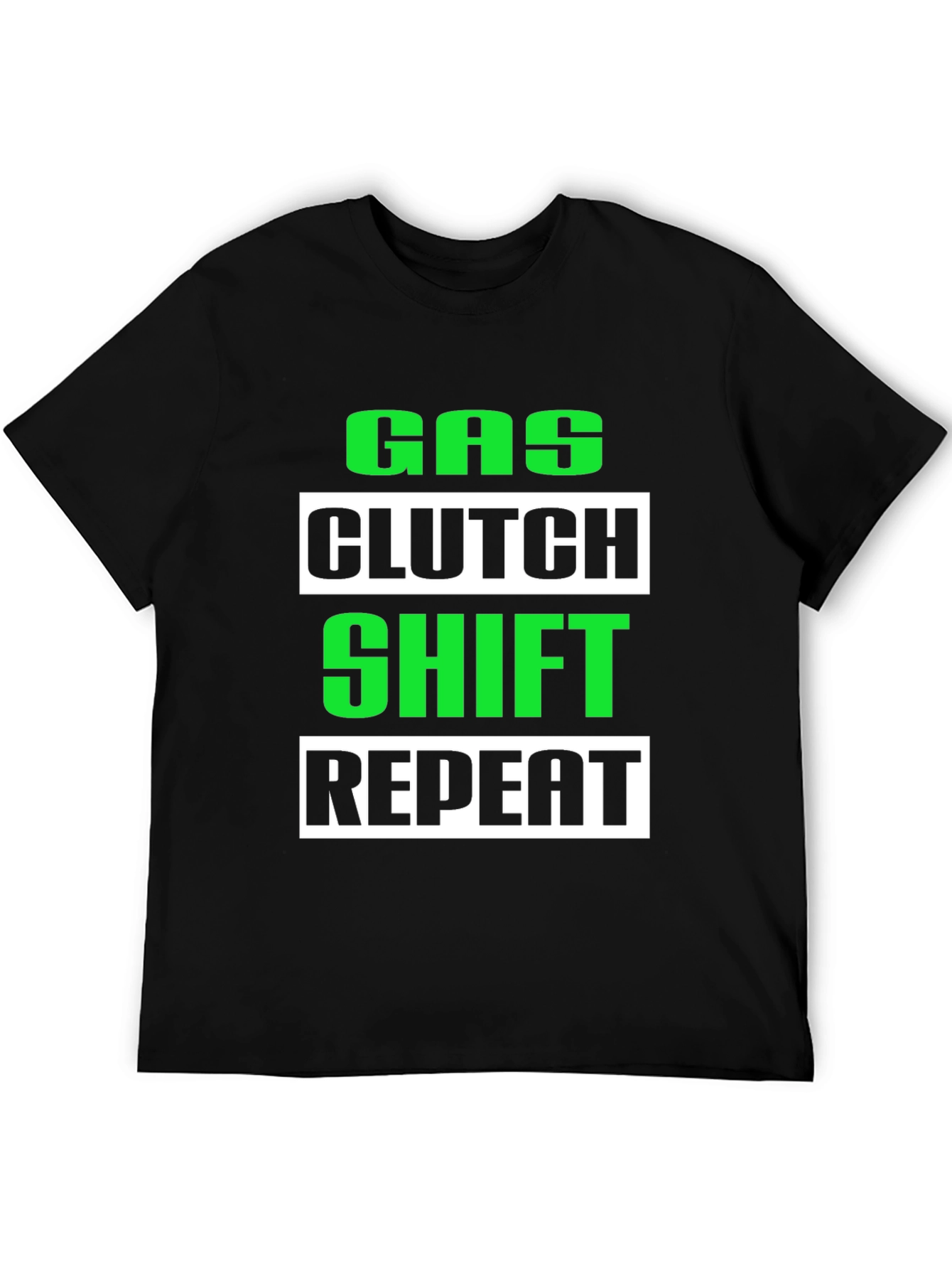 Gas Clutch Shift Repeat Graphic Tee